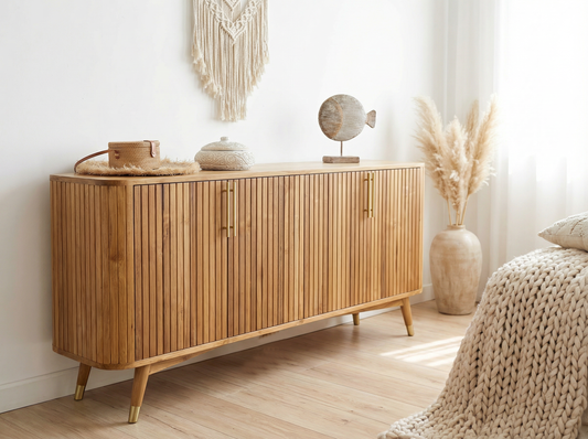 Cabinter dresser (Color: Natural wood)
