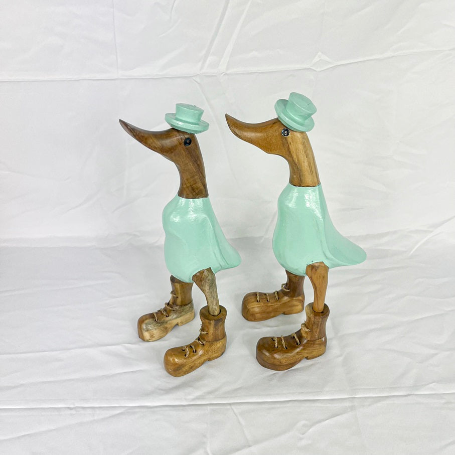Set 2pcs Wooden Duck tiffany