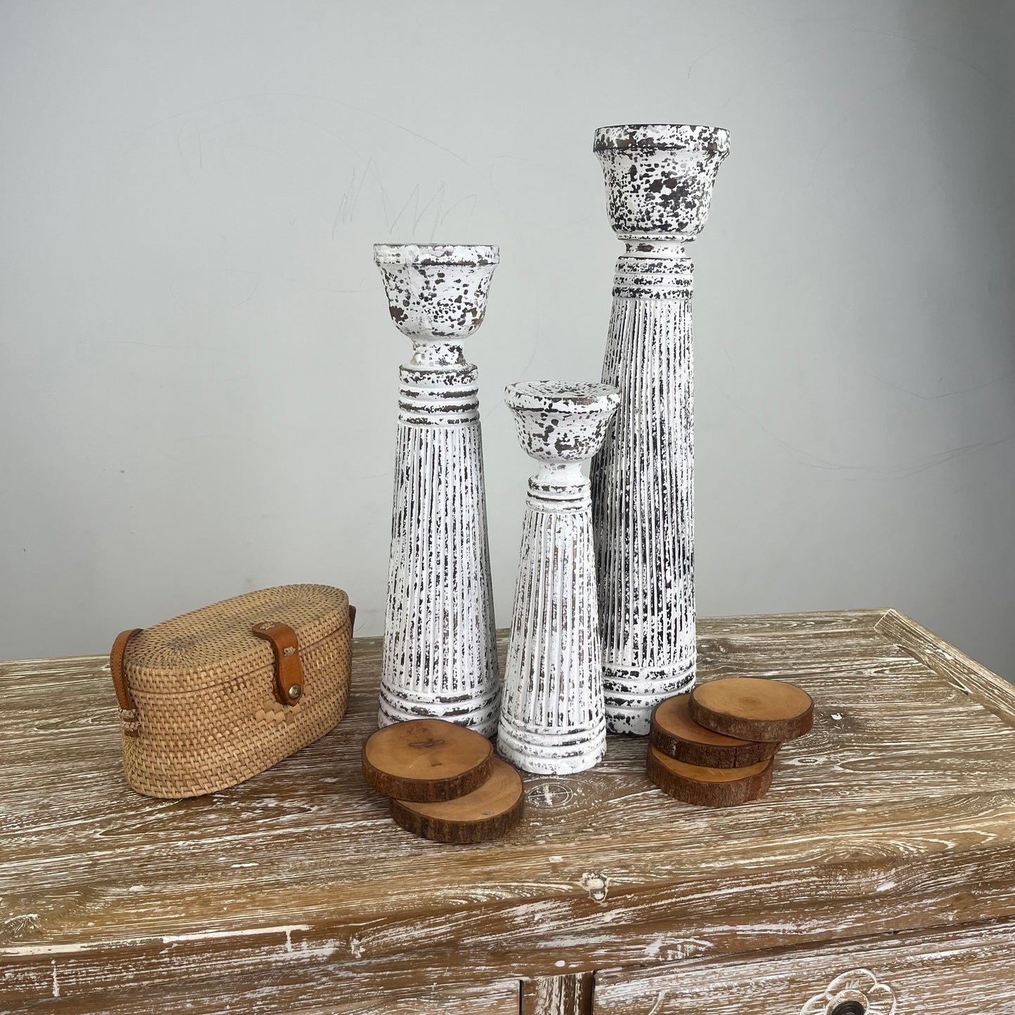 Wooden candle sticks (WHOLESALE)