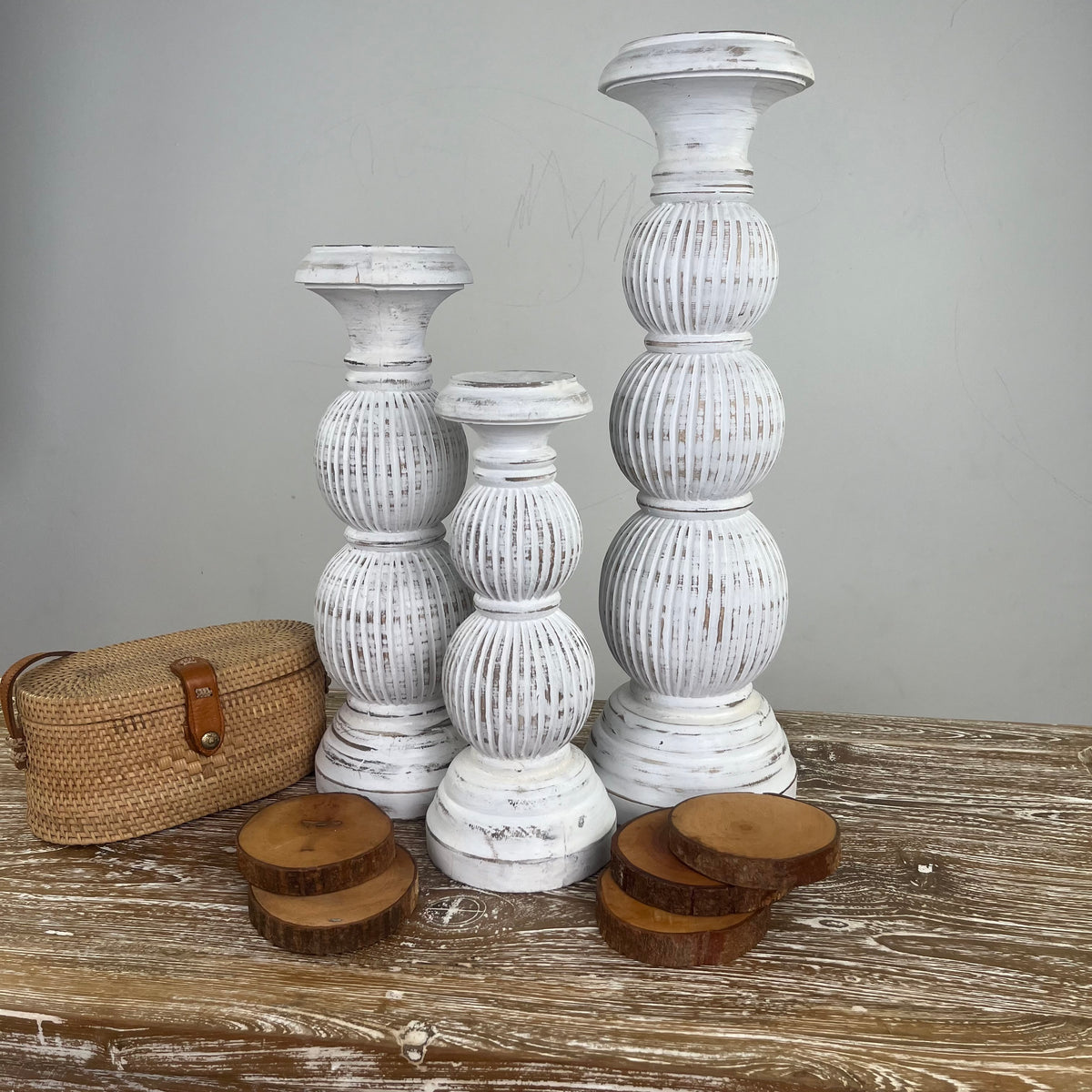 Wooden candle sticks (WHOLESALE)