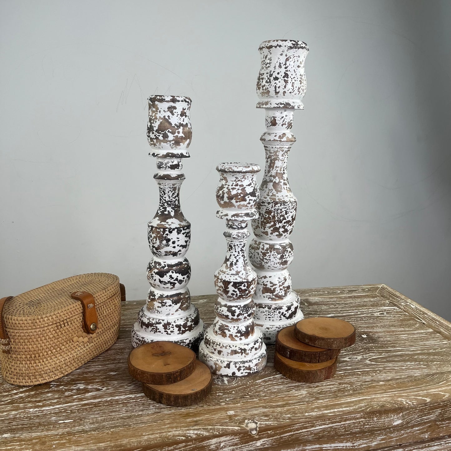 Wooden candle sticks (WHOLESALE)
