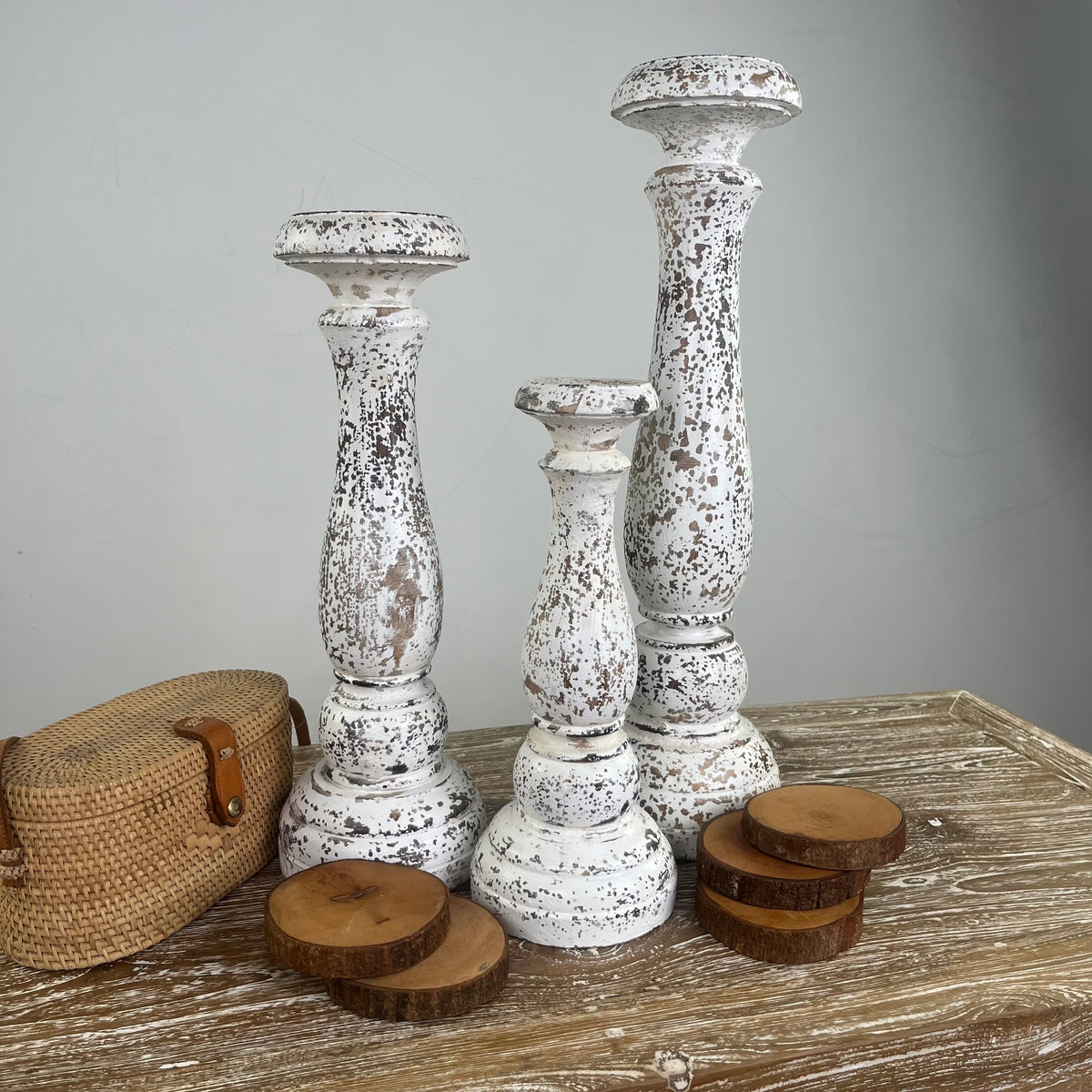 Wooden candle sticks (WHOLESALE)