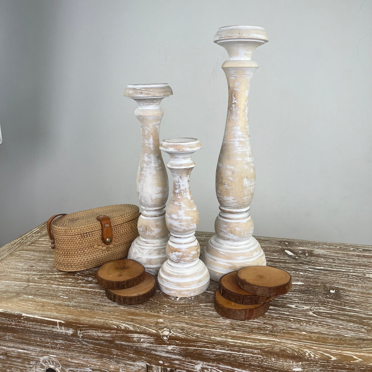 Wooden candle sticks (WHOLESALE)