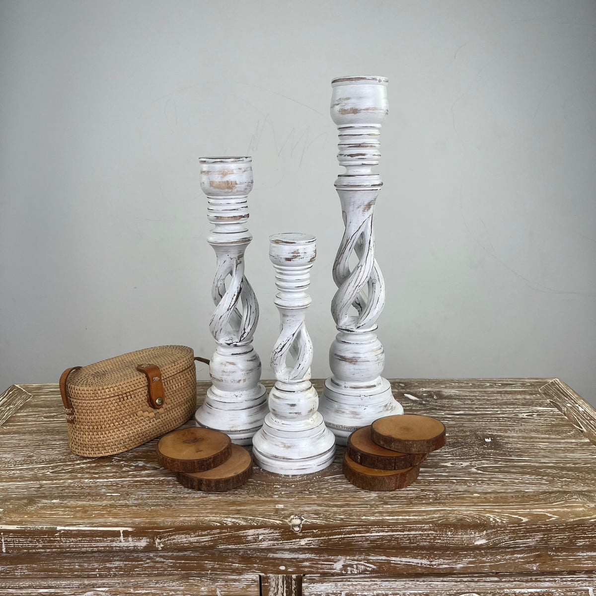 Wooden candle sticks (WHOLESALE)