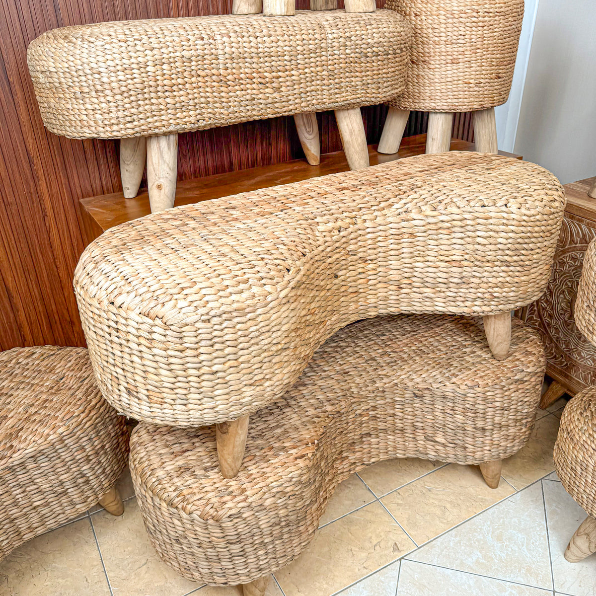 Wicker banch (WHOLESALE)