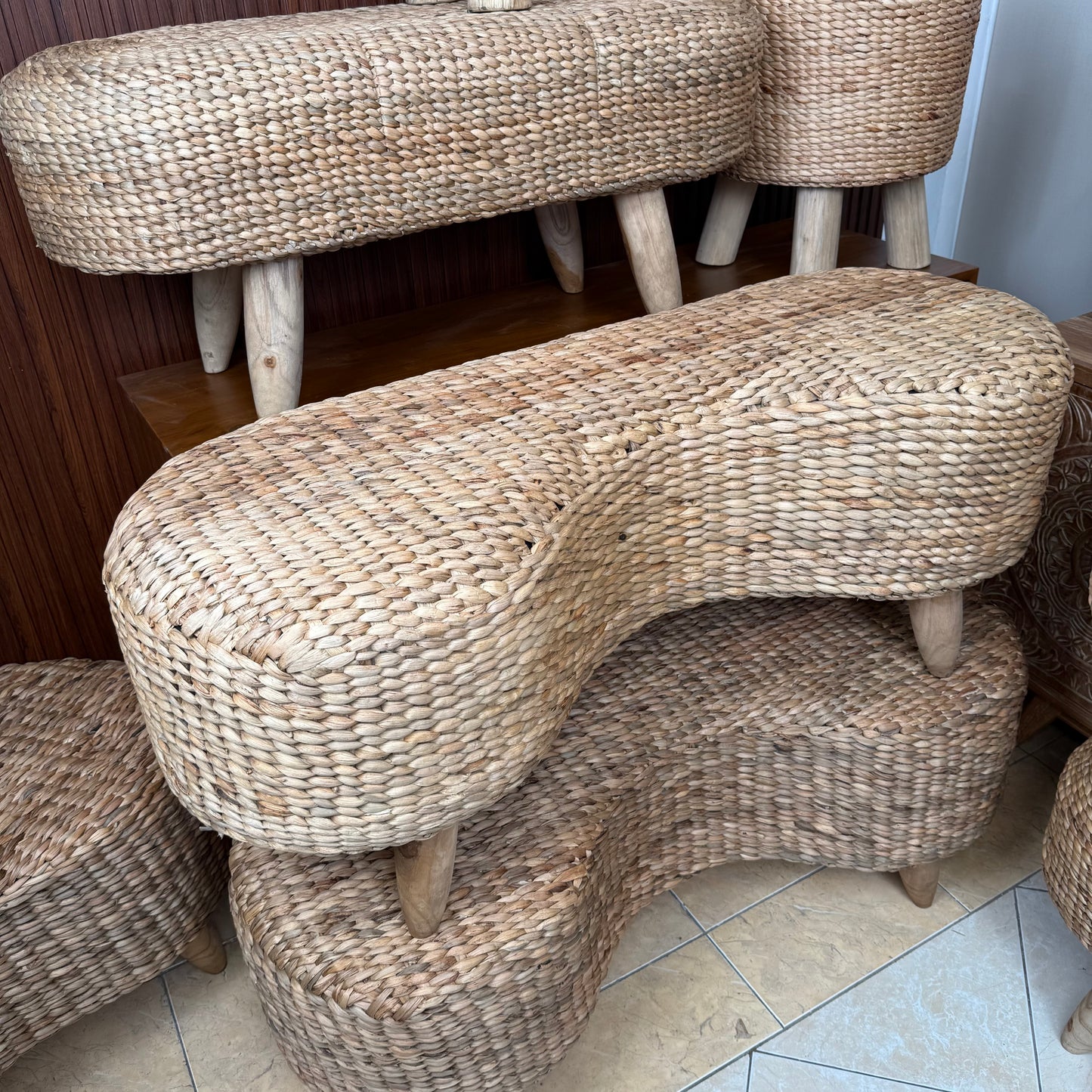 Wicker banch (WHOLESALE)