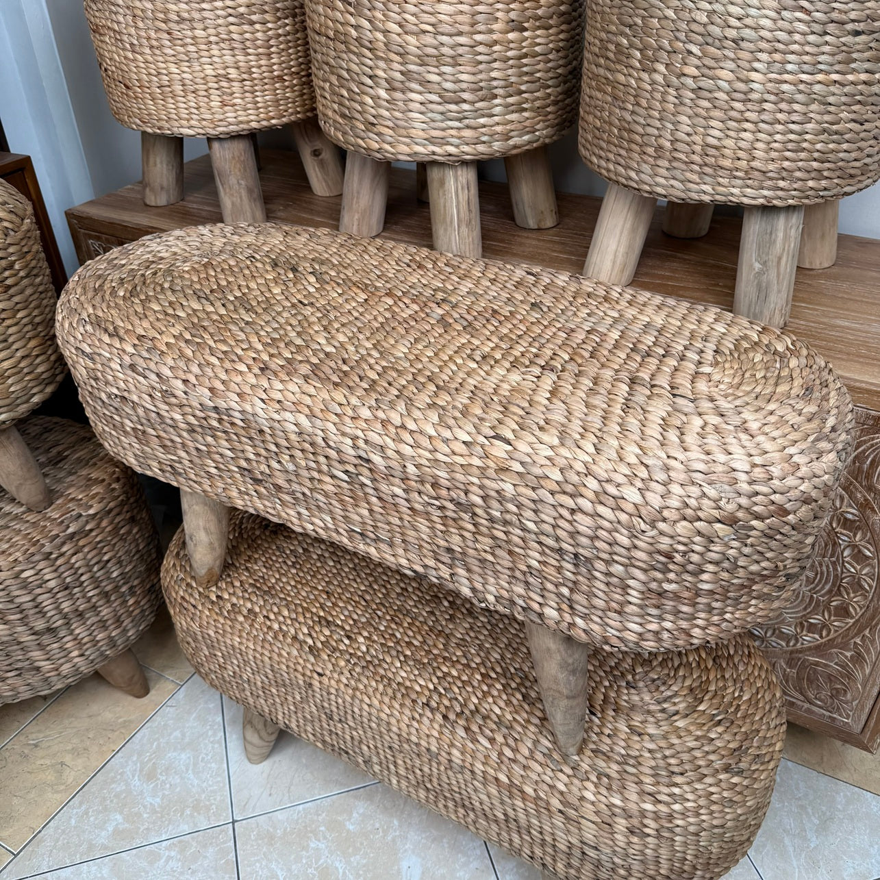 Wicker banch (WHOLESALE)