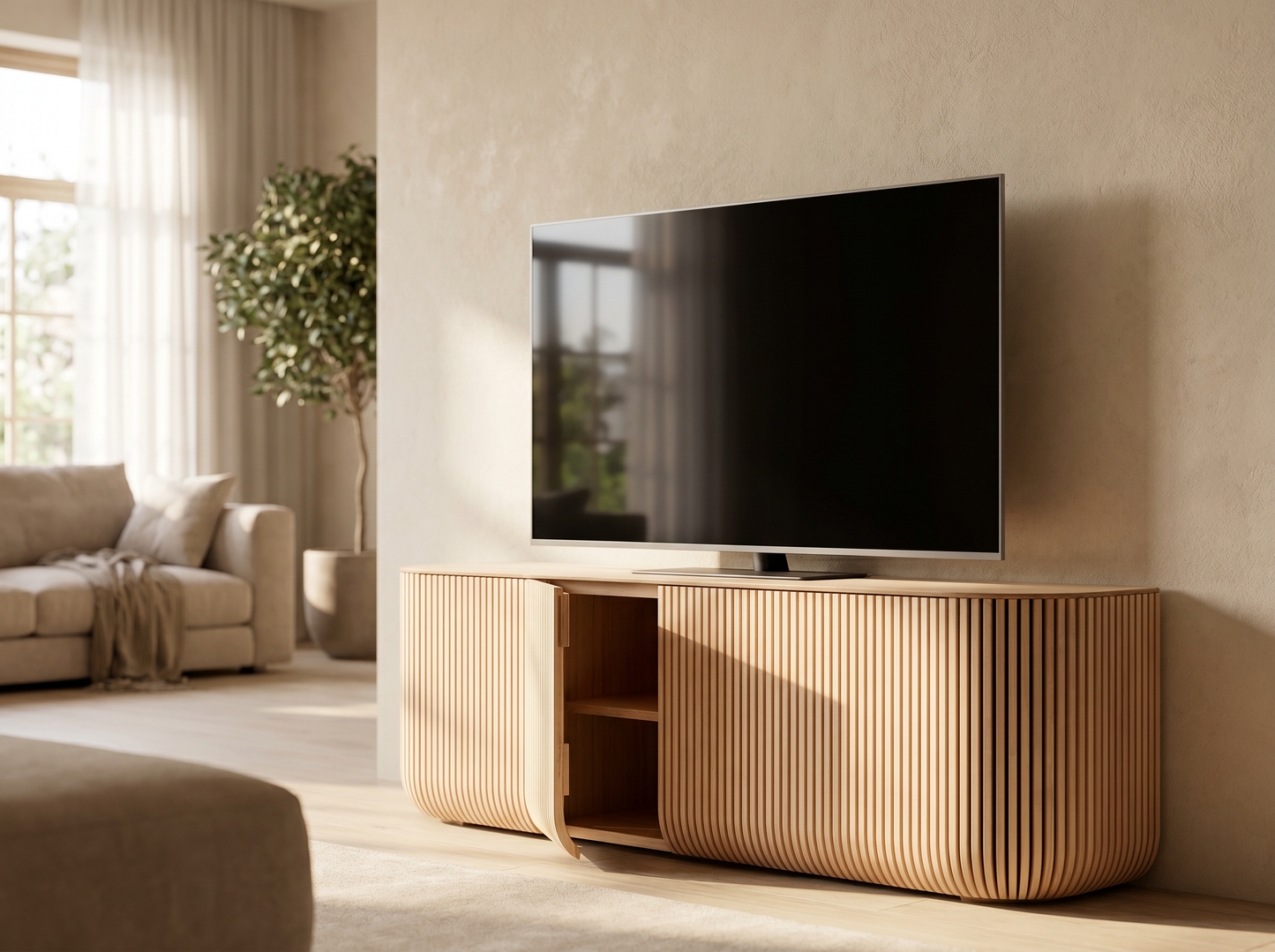 TV Stand (Natural bleshing)