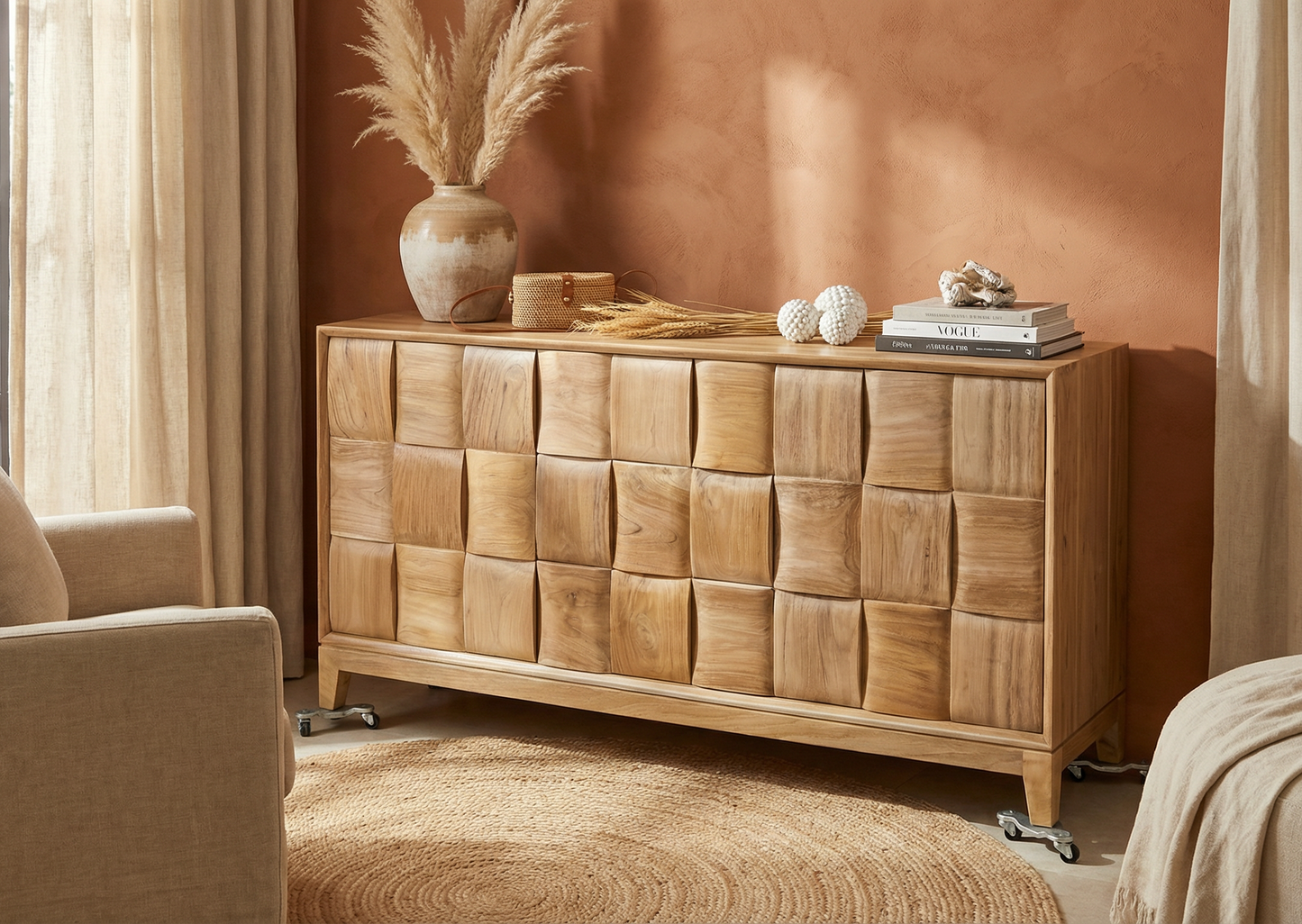 Cabinet checkered (Natural)