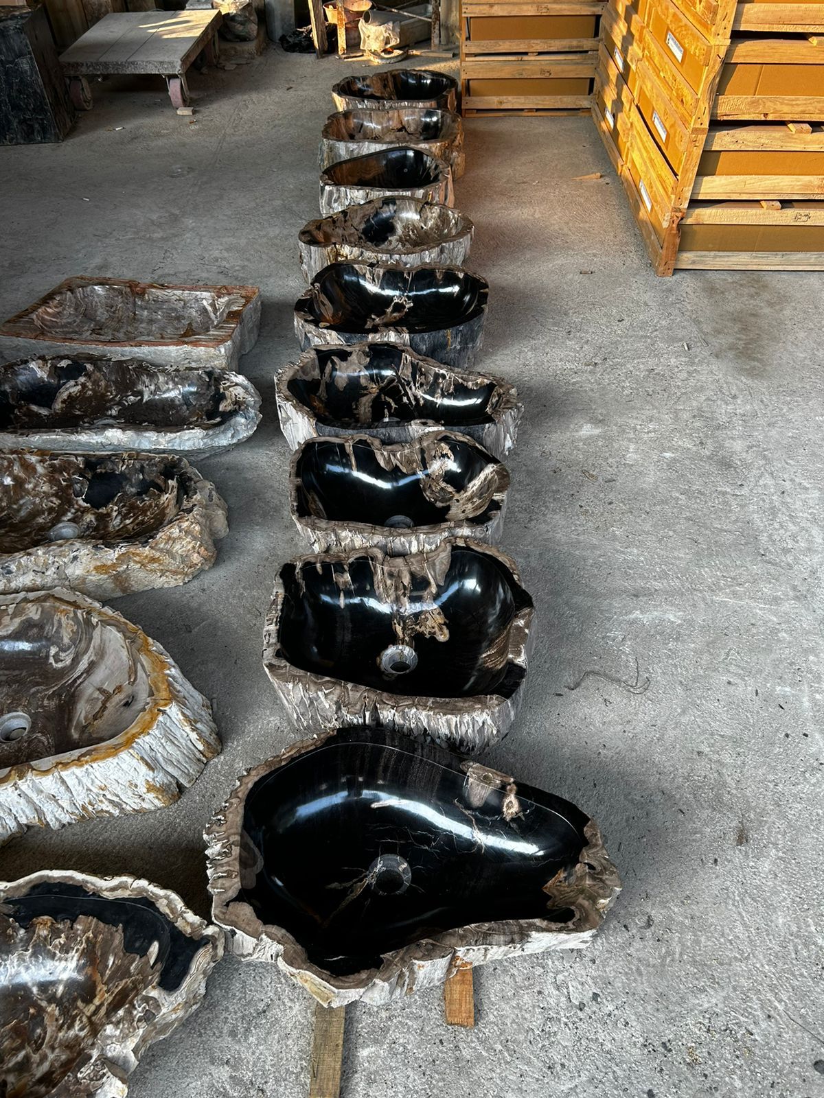 Stone Sink PATRIFIED WOOD (WHOLESALE)