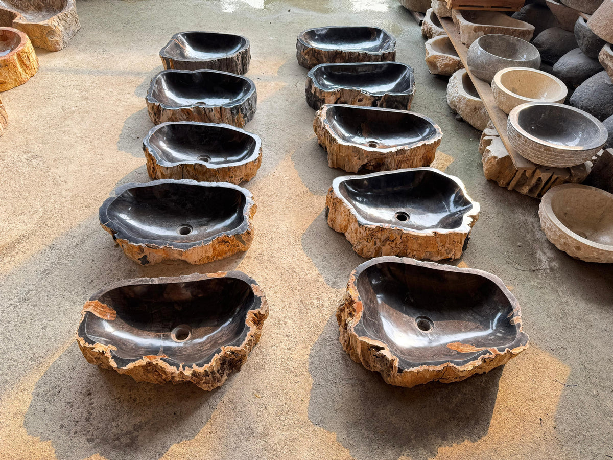 Stone Sink PATRIFIED WOOD (WHOLESALE)