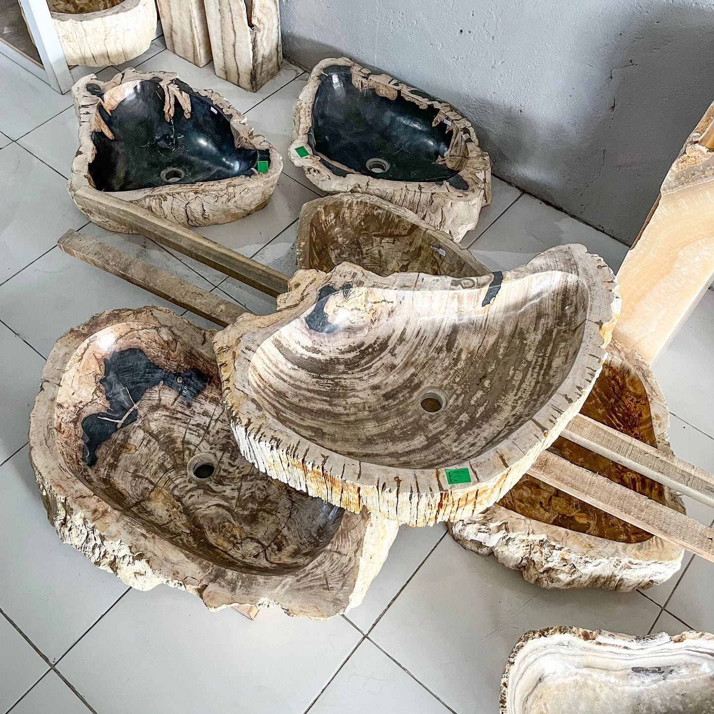 Stone Sink PATRIFIED WOOD (WHOLESALE)