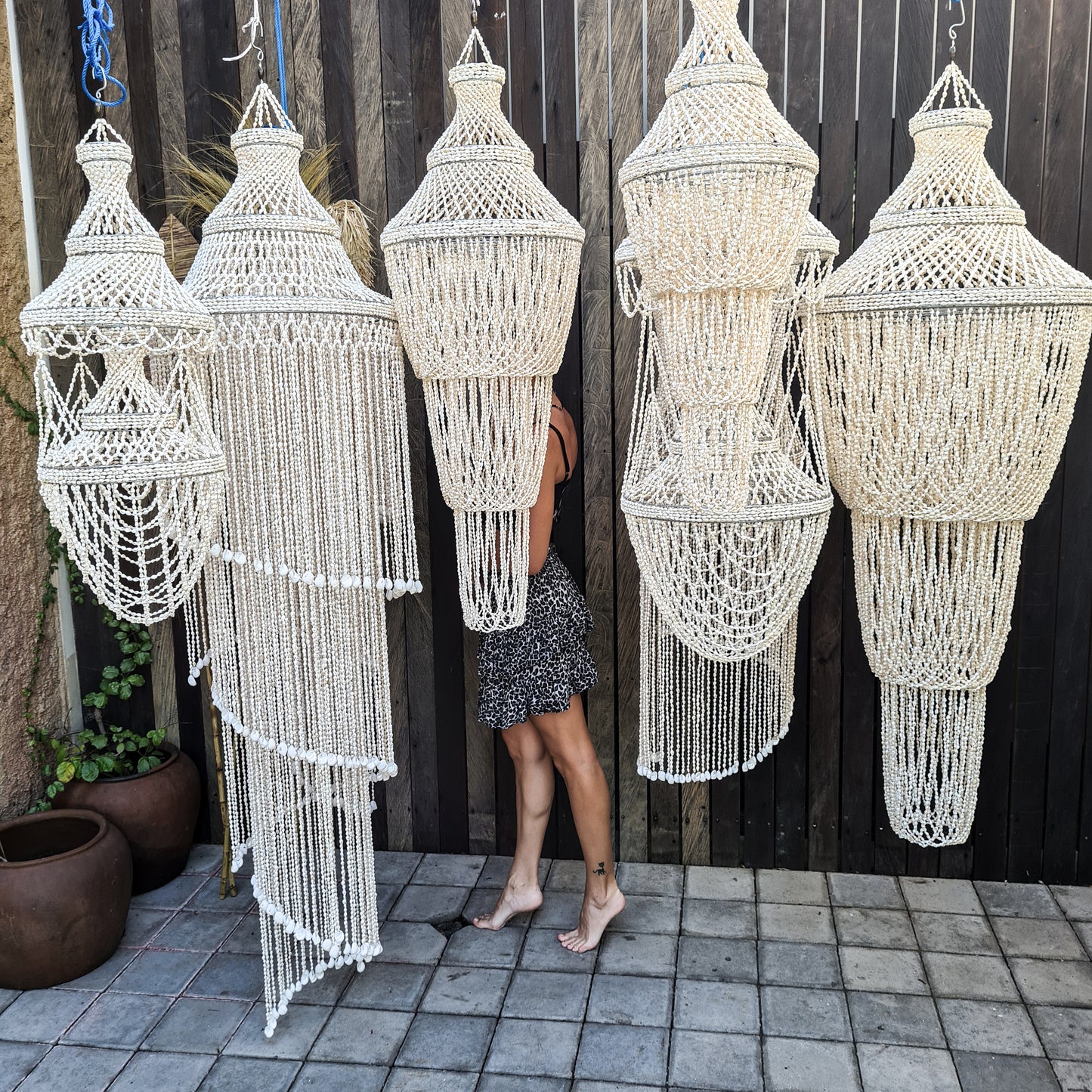 Shell chandelier white lampshade shell lamp shade pendant lampshade pendant lamp home lamp restaurant chandelier cafe lampshade
