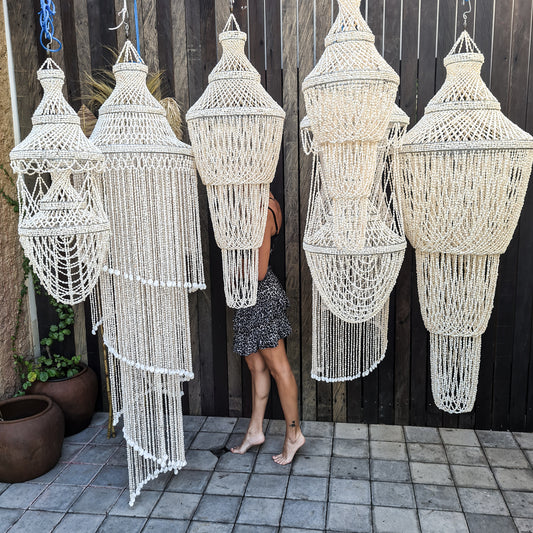 Shell chandelier white lampshade shell lamp shade pendant lampshade pendant lamp home lamp restaurant chandelier cafe lampshade