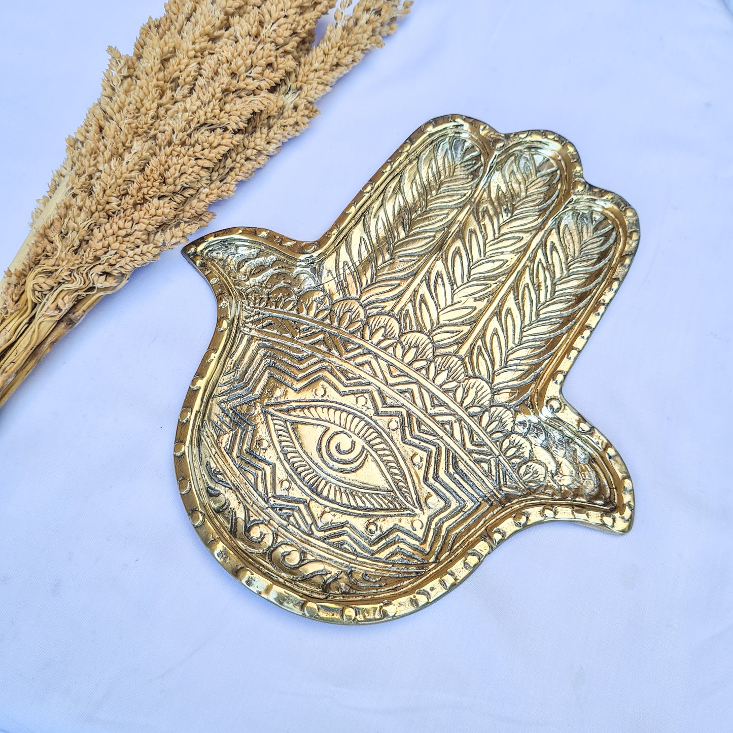Soap dish hand brass | jewelry dish | trinket dish | jewelry holder | soap holder | third eye | Palmistry Hand Charm | ring holder dish