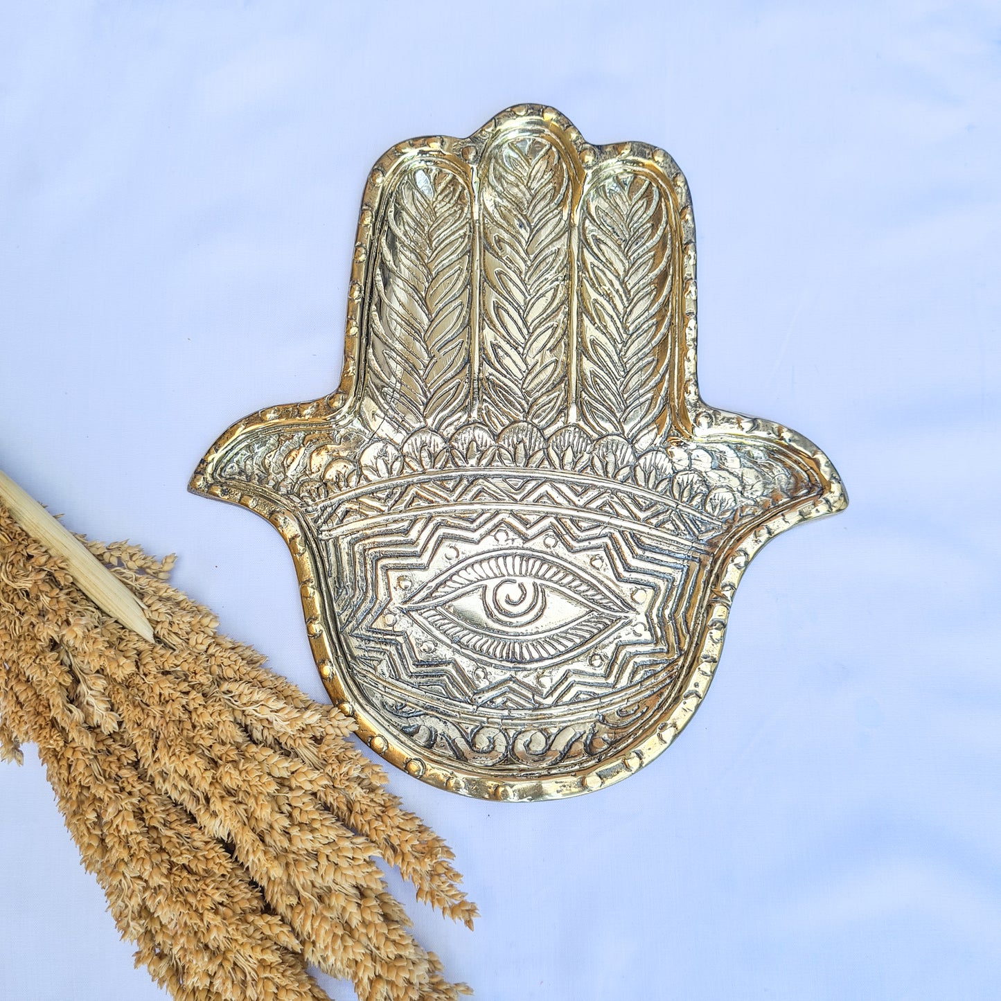 Soap dish hand brass | jewelry dish | trinket dish | jewelry holder | soap holder | third eye | Palmistry Hand Charm | ring holder dish