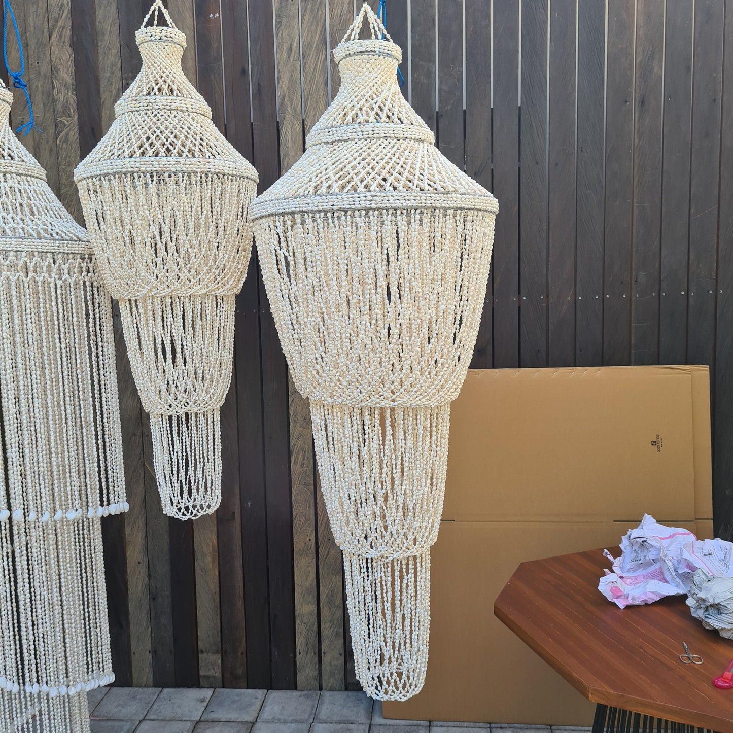 Shell lampshade 40x120cm shell chandelier sea shell pendant lamp shade shell lamp