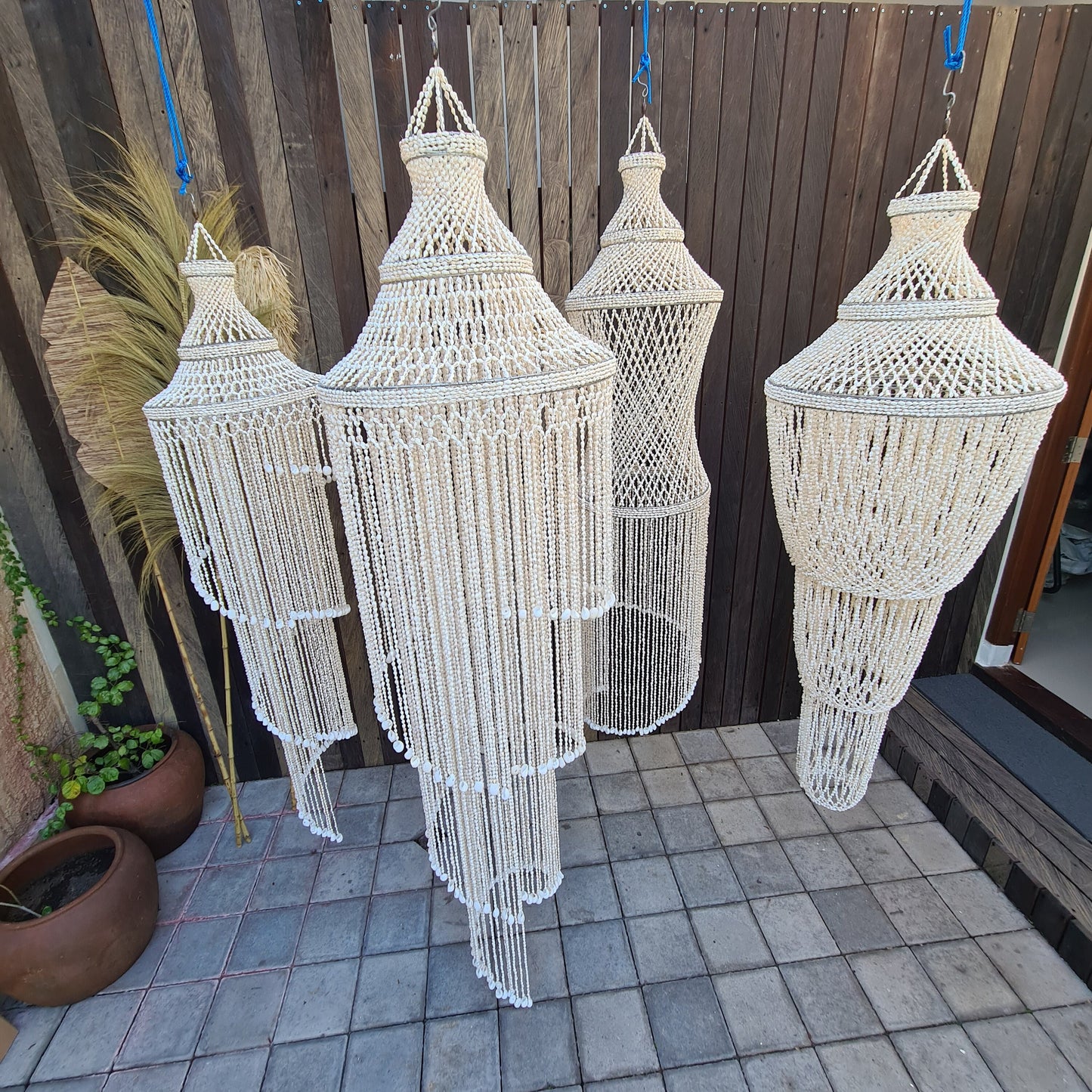 Shell lamp shade Spiral 50x210cm, lampshade, shell chandelier, lamp, shell decoration, shells decor