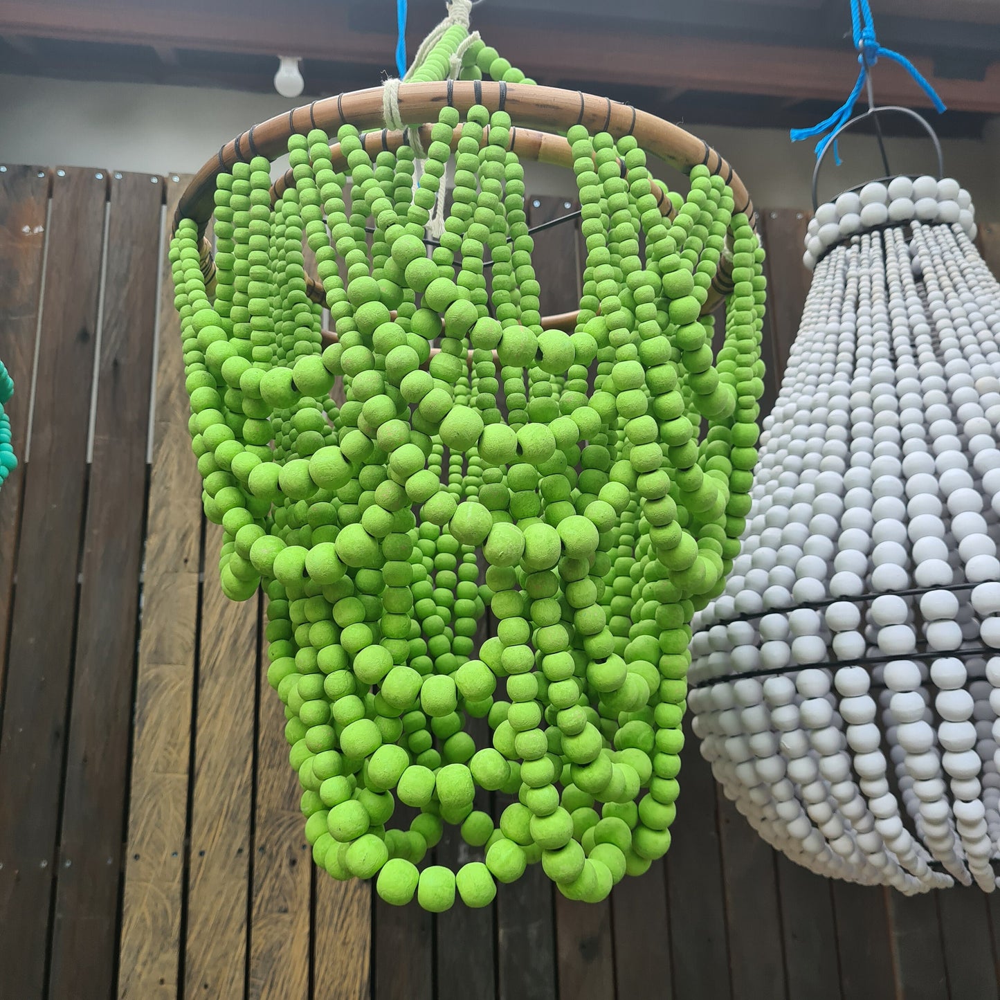 Wooden beaded lamp shade, pendant lampshade wood, lampshade beads, beads lamp shade, beads chandelier, wooden chandelier, chandelier wood