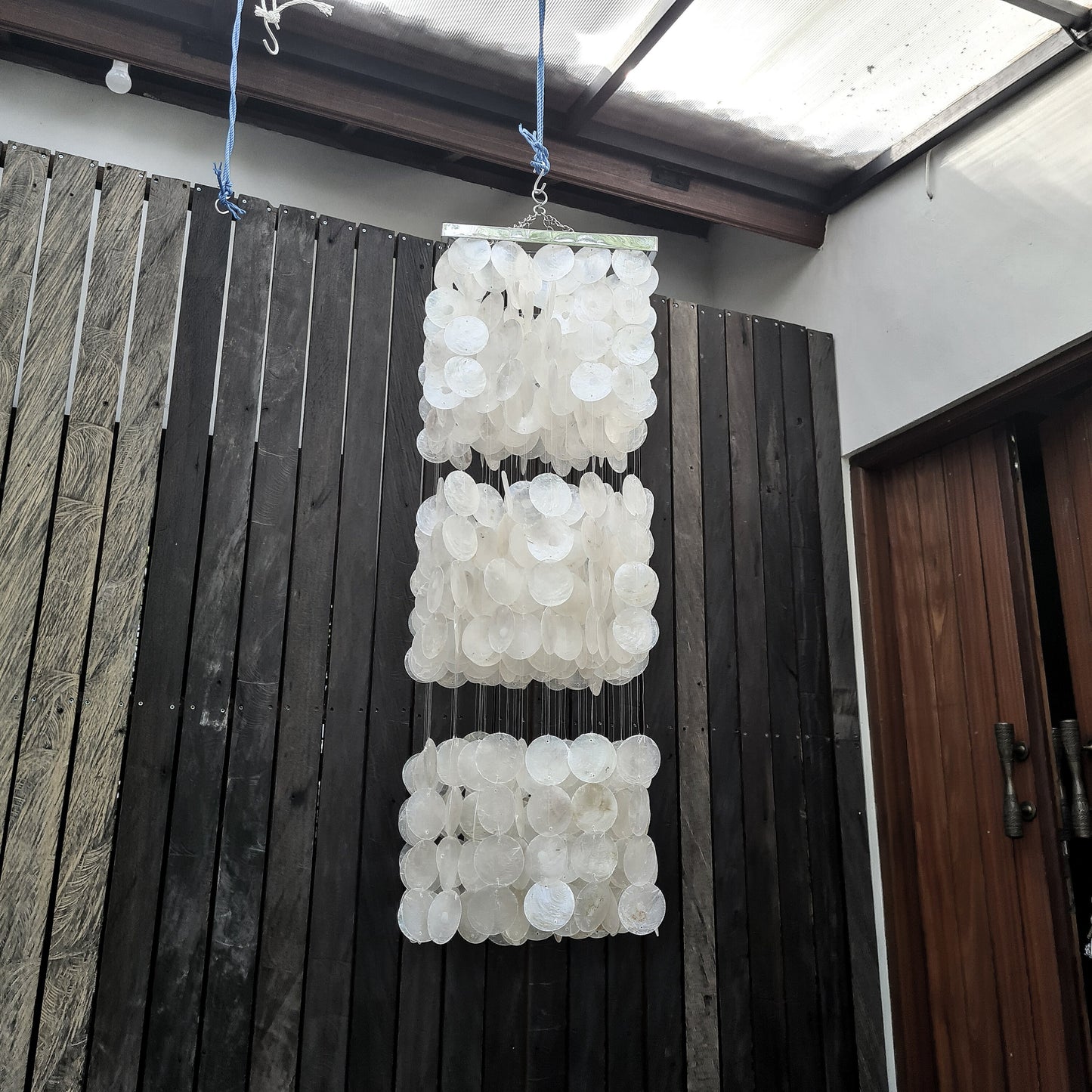 Shell lampshade 30x80, singing lampshade, pendant lampshade, shell chandelier, sea shells chandelier, pendant lamp, pendant chandelier