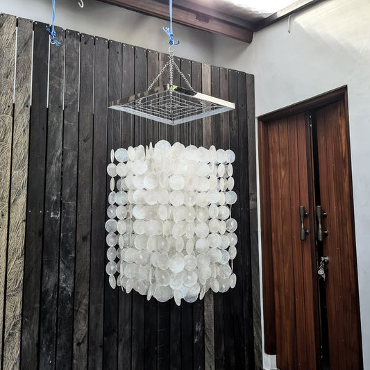 Sea shells lampshade 40x80, shell lampshade, shell chandelier, pendant lampshade, pendant chandelier, pendant lamp, singing chandelier