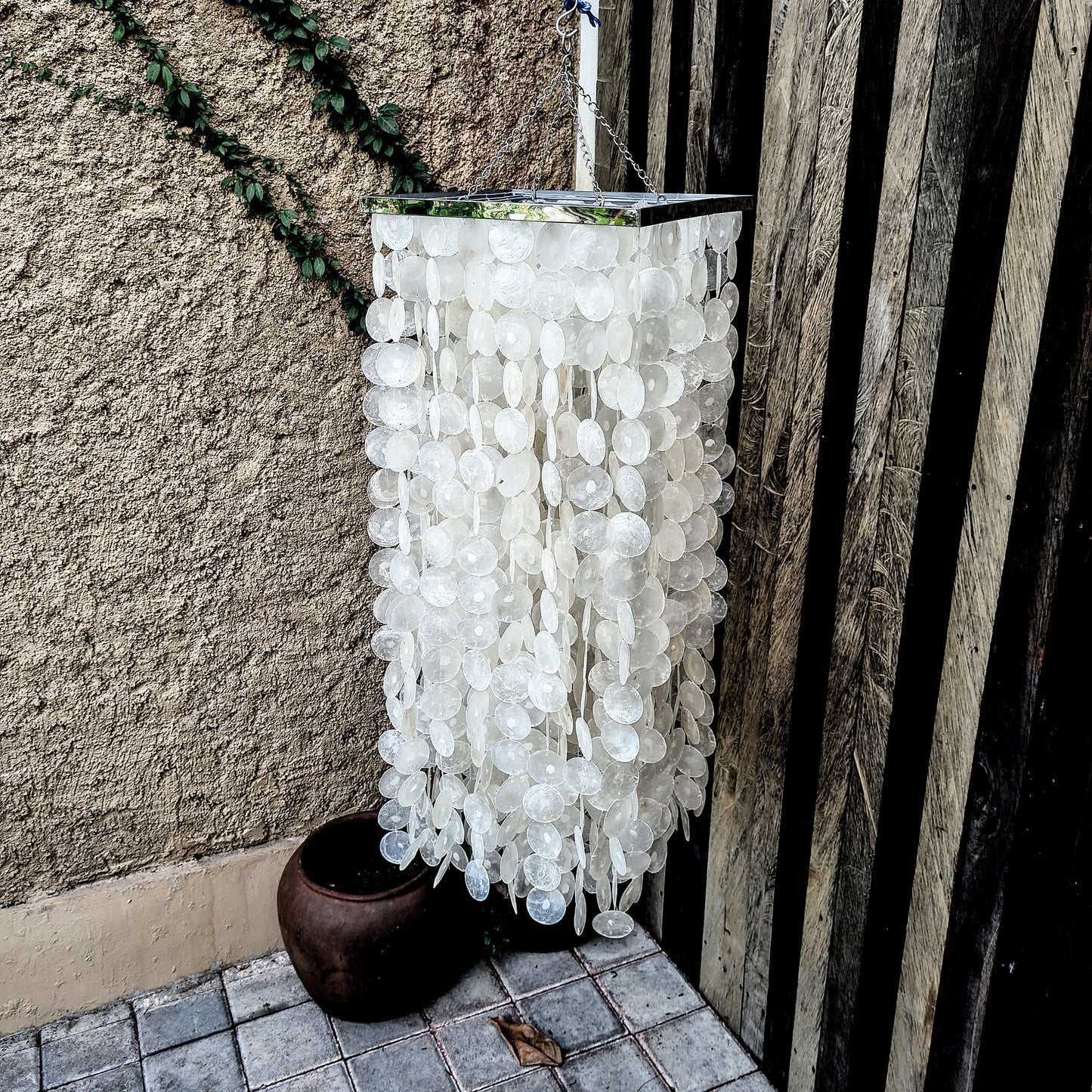 Shell lampshade 40x100cm, sea shells lampshade, lamp shade, shell chandelier, pendant lampshade, pendant chandelier, pendant lamp