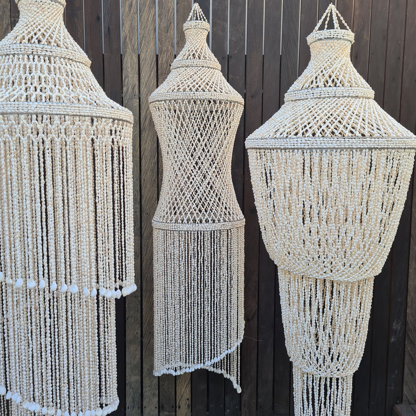 Sea shells lampshade Barby 40x175cm, sea shells lamp shade, shell chandelier, shells chandelier, shell lampshade, shells decoration