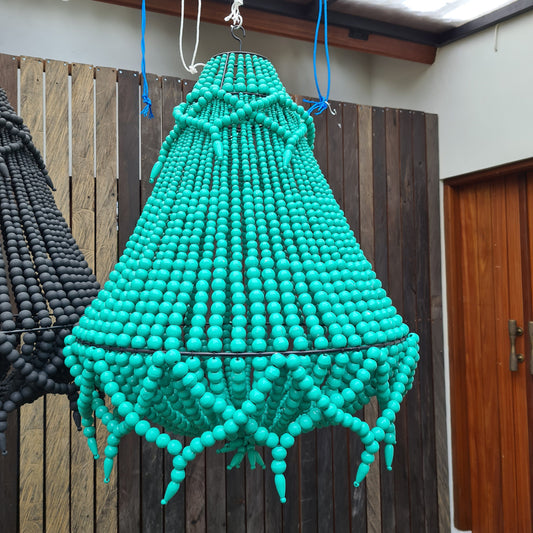 Beaded lampshade 50x70cm, tiffany lampshade, beaded chandelier, pendant lampshade, lamp shade, wooden chandelier, beads lampshade beads lamp