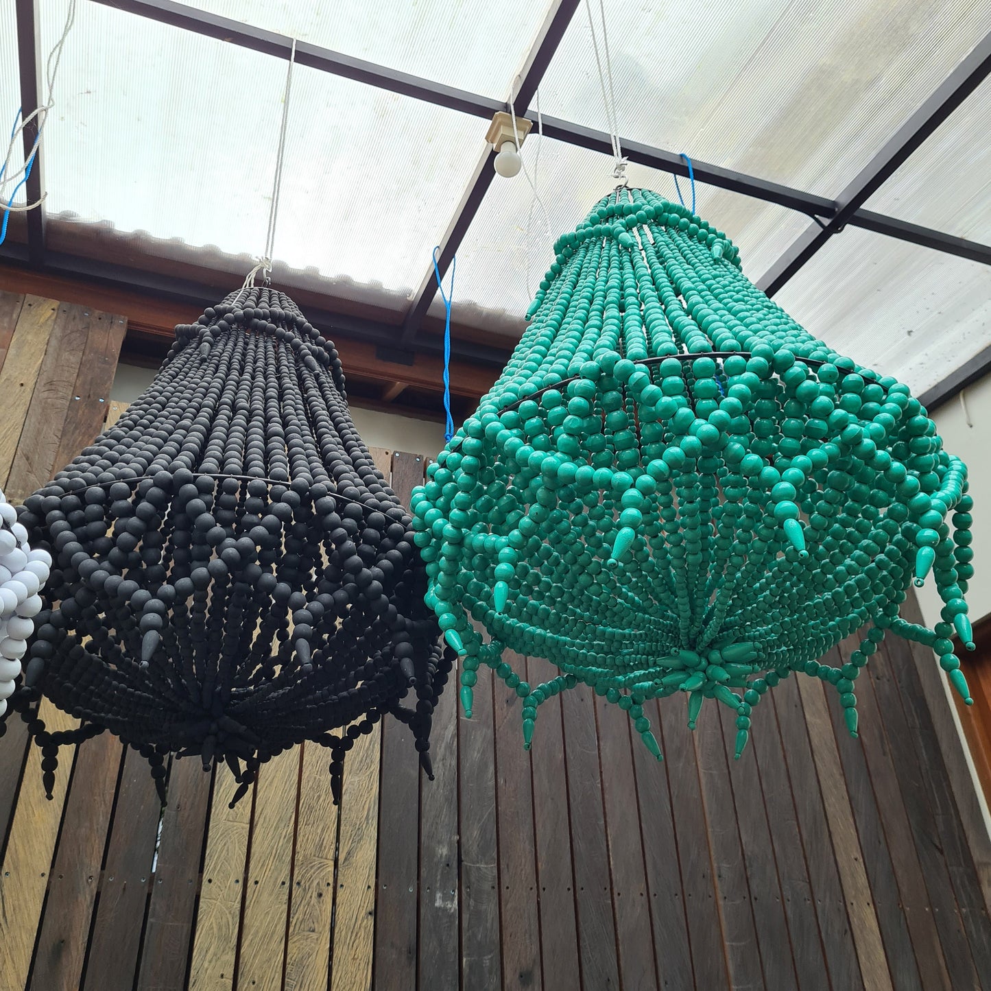 Beaded lampshade 50x70cm, tiffany lampshade, beaded chandelier, pendant lampshade, lamp shade, wooden chandelier, beads lampshade beads lamp