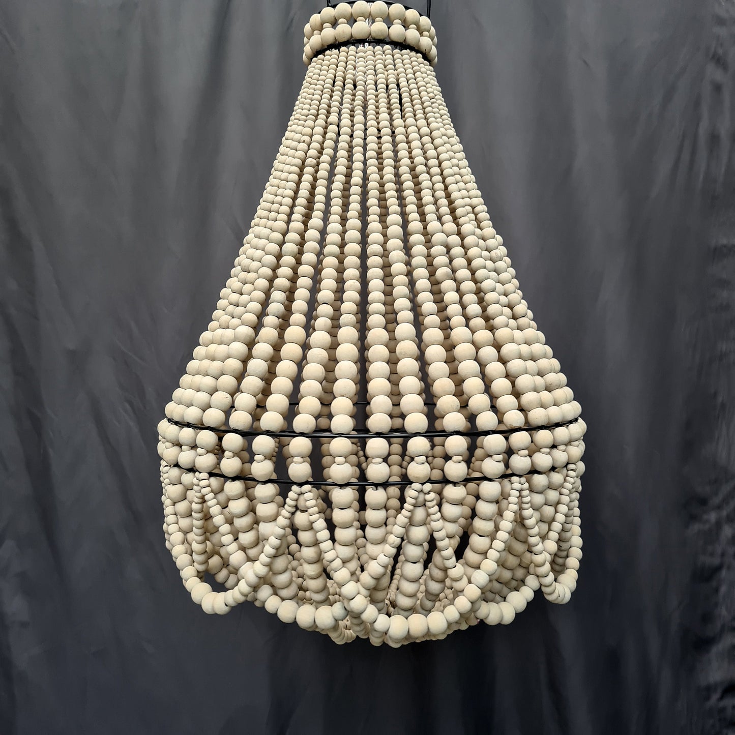 Beaded lampshade, wooden lampshade, pendant lampshade, beads lampshade, beaded chandelier, wooden chandelier, wooden lamp, pendant lamp