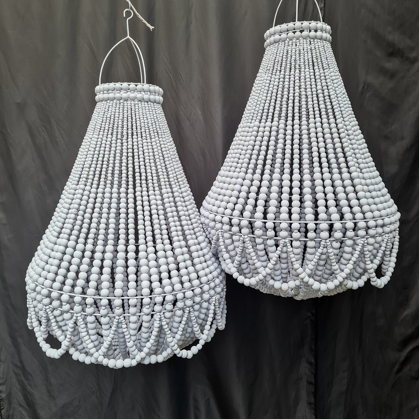 Beaded lampshade, wooden lampshade, pendant lampshade, beads lampshade, beaded chandelier, wooden chandelier, wooden lamp, pendant lamp