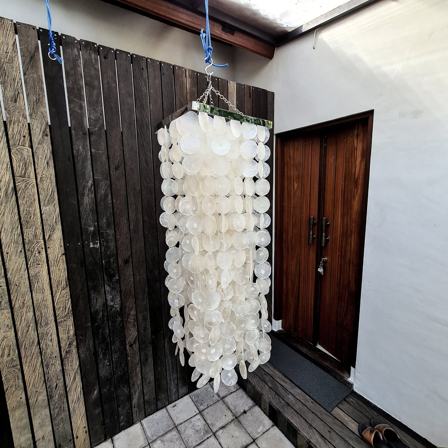 Shell lampshade 30x90, sea shells lampshade, pendant lamp shade, pendant chandelier, shells chandelier, shell chandelier, pendant lamp