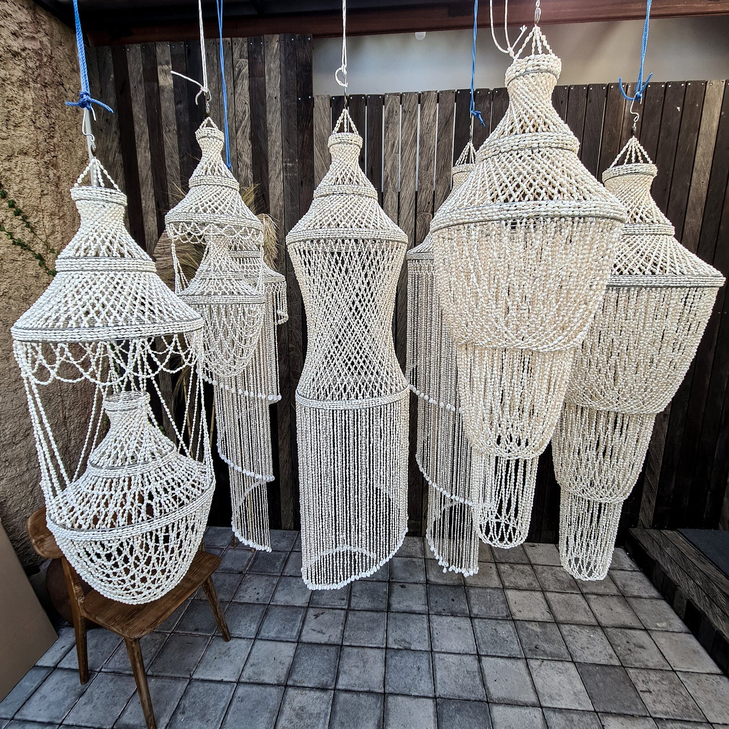 Shell chandelier pendant lampshade seashells lamp shade bohemian lampshade pendant lamp restaurant chandelier