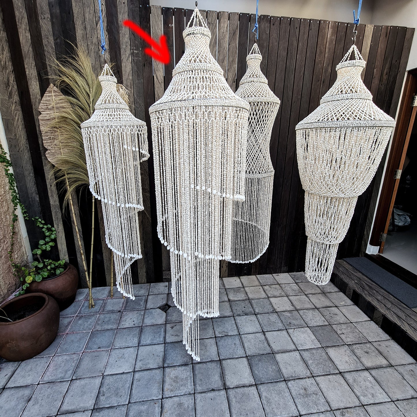 Shell chandelier pendant lampshade seashells lamp shade bohemian lampshade pendant lamp restaurant chandelier