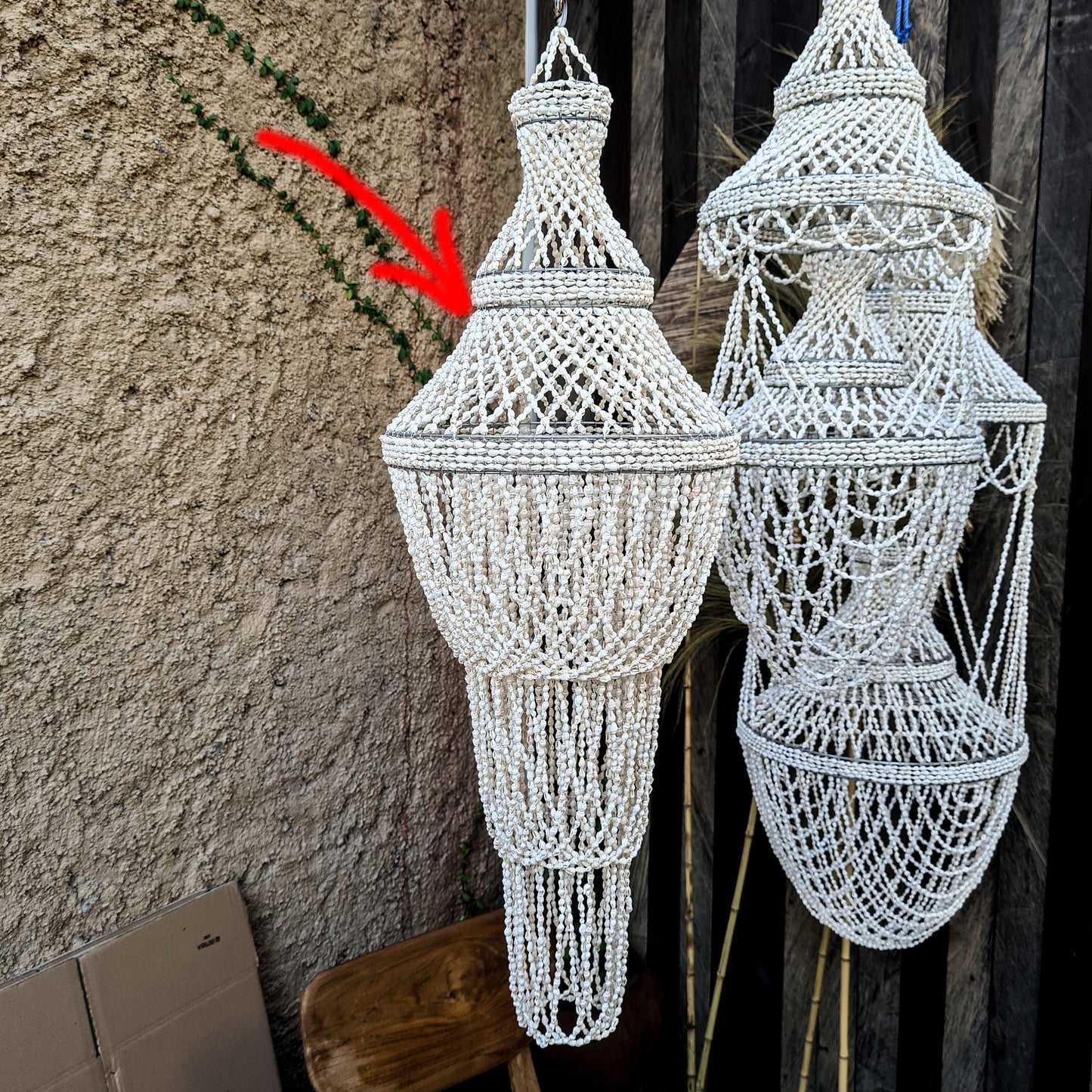 Shell chandelier pendant lampshade seashells lamp shade bohemian lampshade pendant lamp restaurant chandelier