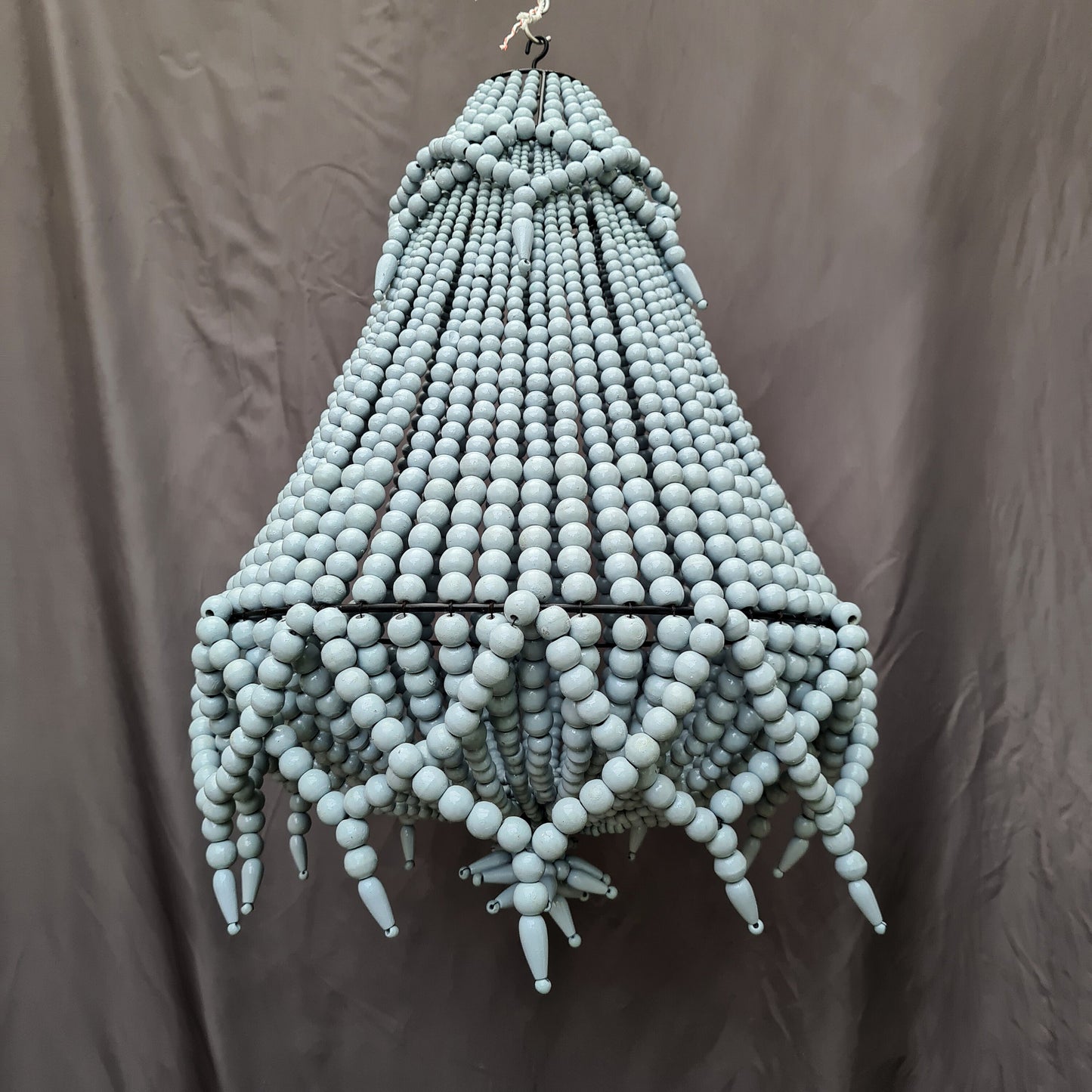 Beaded lampshade pendant beads chandelier wooden lampshade wooden lamp wooden beads lamp shade
