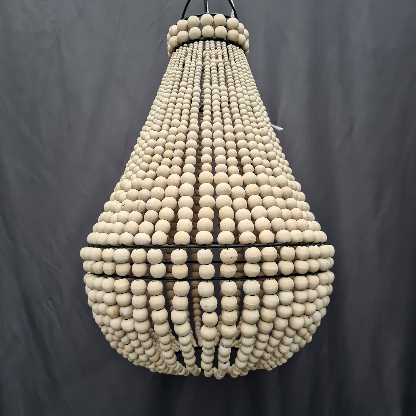 Beaded lampshade wood beads chandelier beaded pendant lamp shade wooden lamp boho bohemian