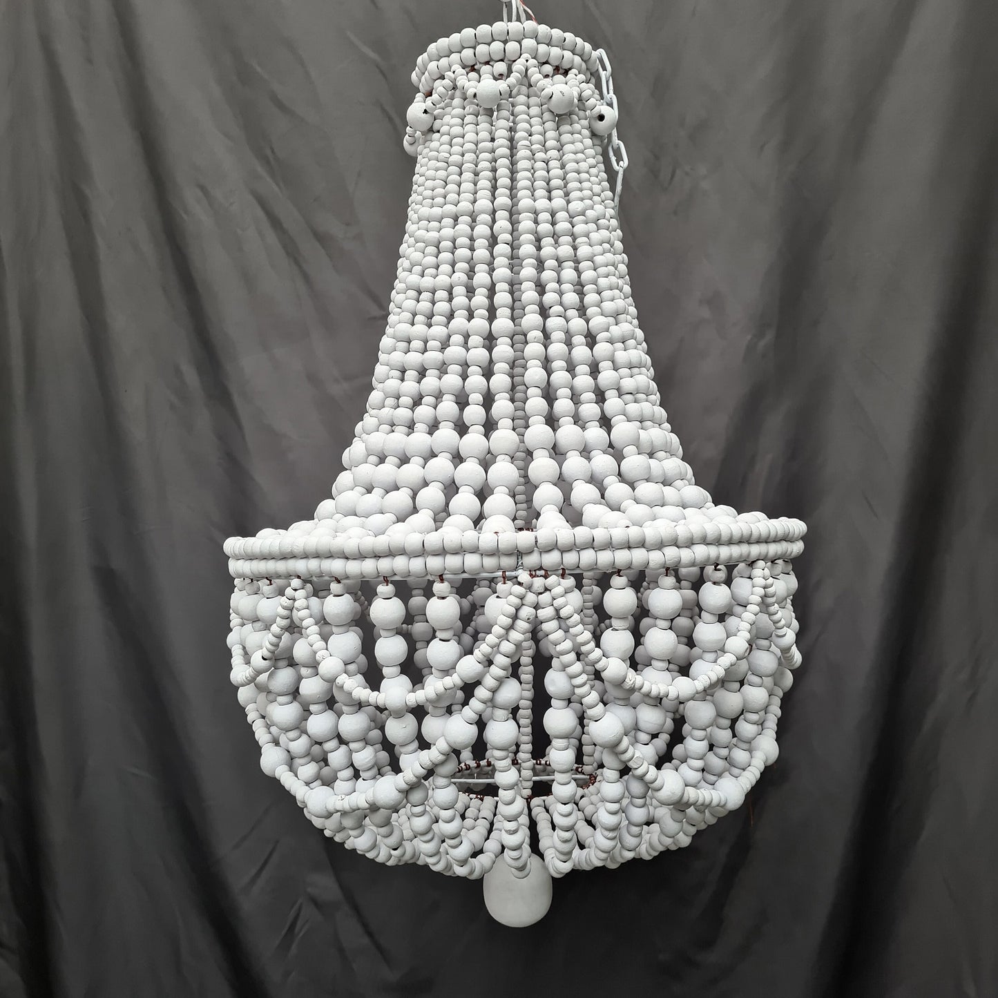 Beaded lampshade wood beads chandelier beaded pendant lamp shade wooden lamp boho bohemian