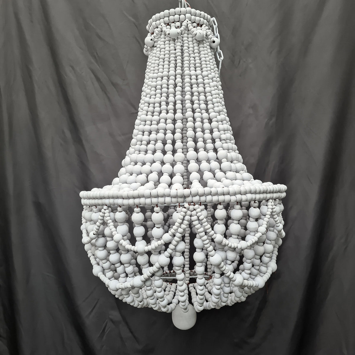 Beaded chandelier wooden lampshade beaded boho lamp bohemian style pendant lampshade wood beads decor
