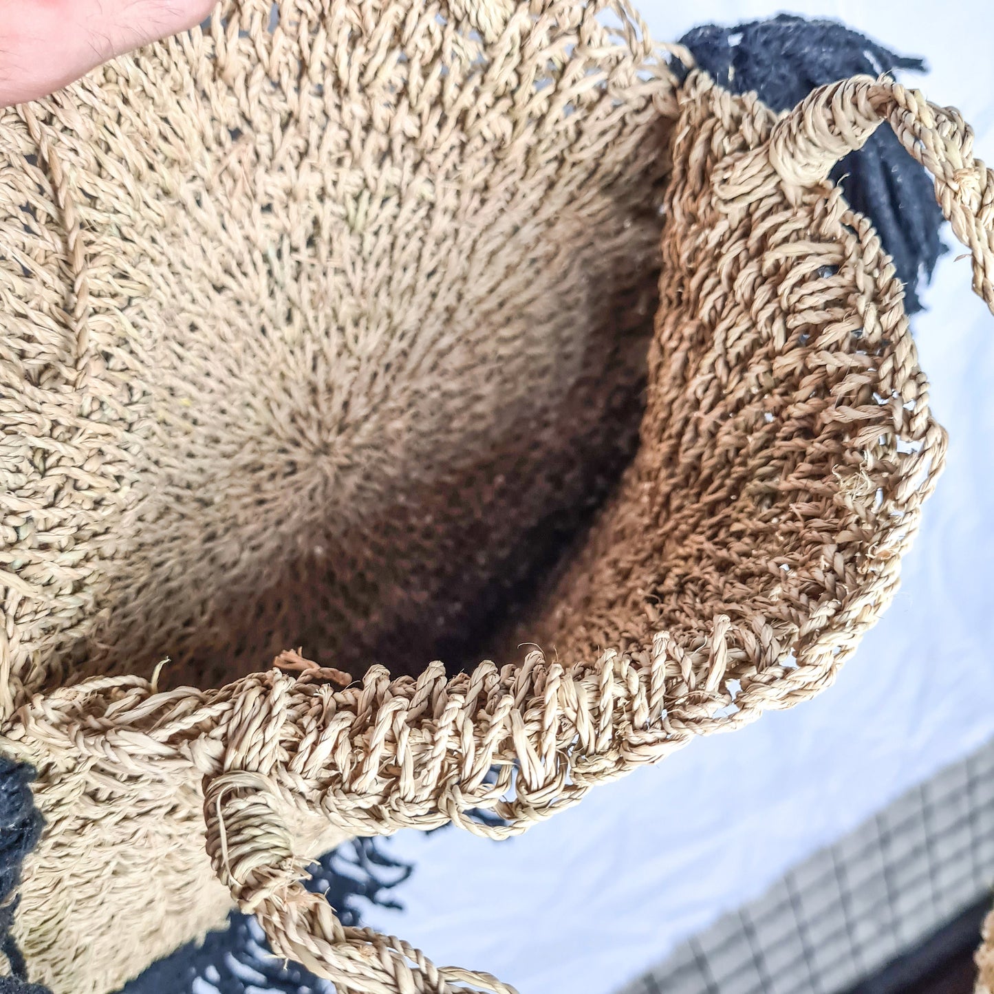 Summer bag wicker bags beach bali bag hand basker woven bag purse case handbag pouch satchel sac agel seagrass macrame
