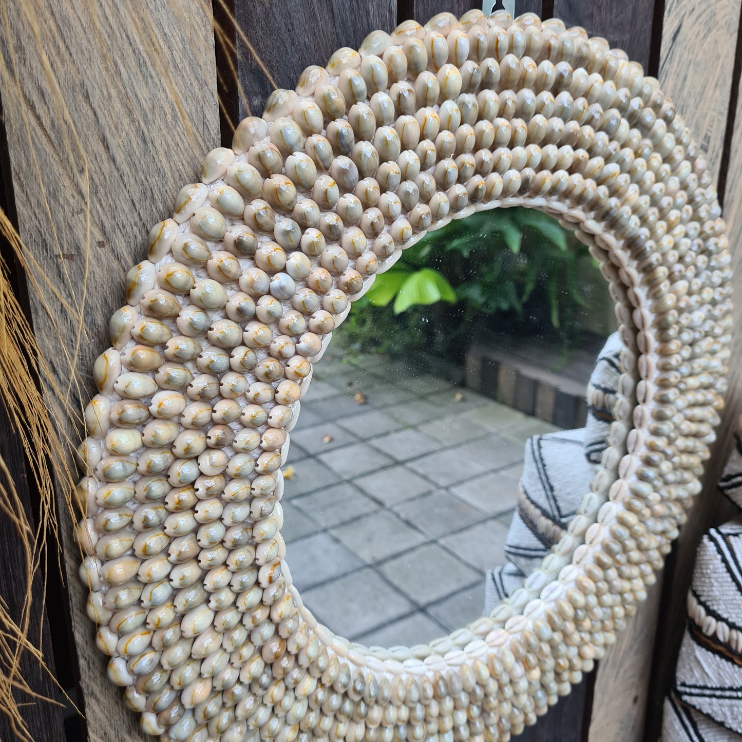 Shell mirror 47cm boho decoration made from sea shells bohemian mirror wall decor wall hangings shells decor