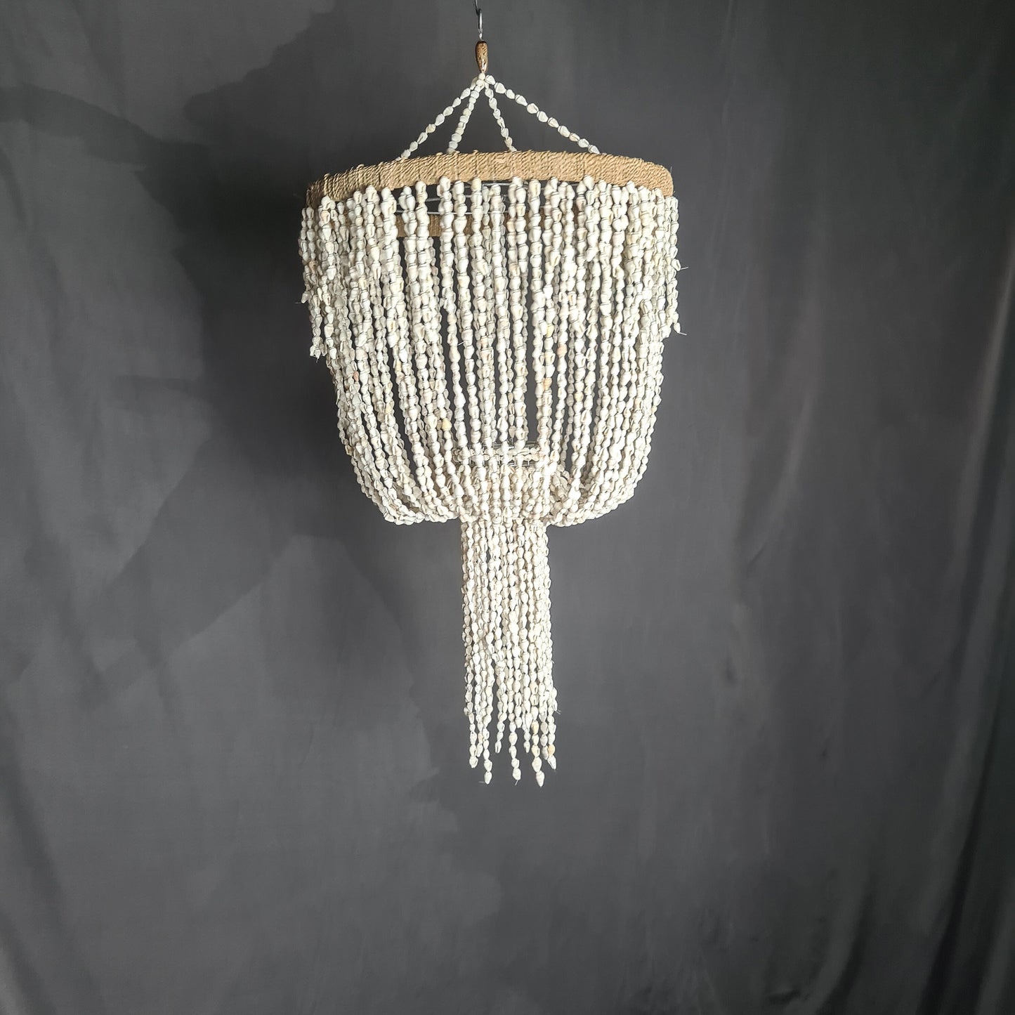 Shell lampshade pendant sea shells chandelier bohemian lamp shade white jellyfish boho lighting