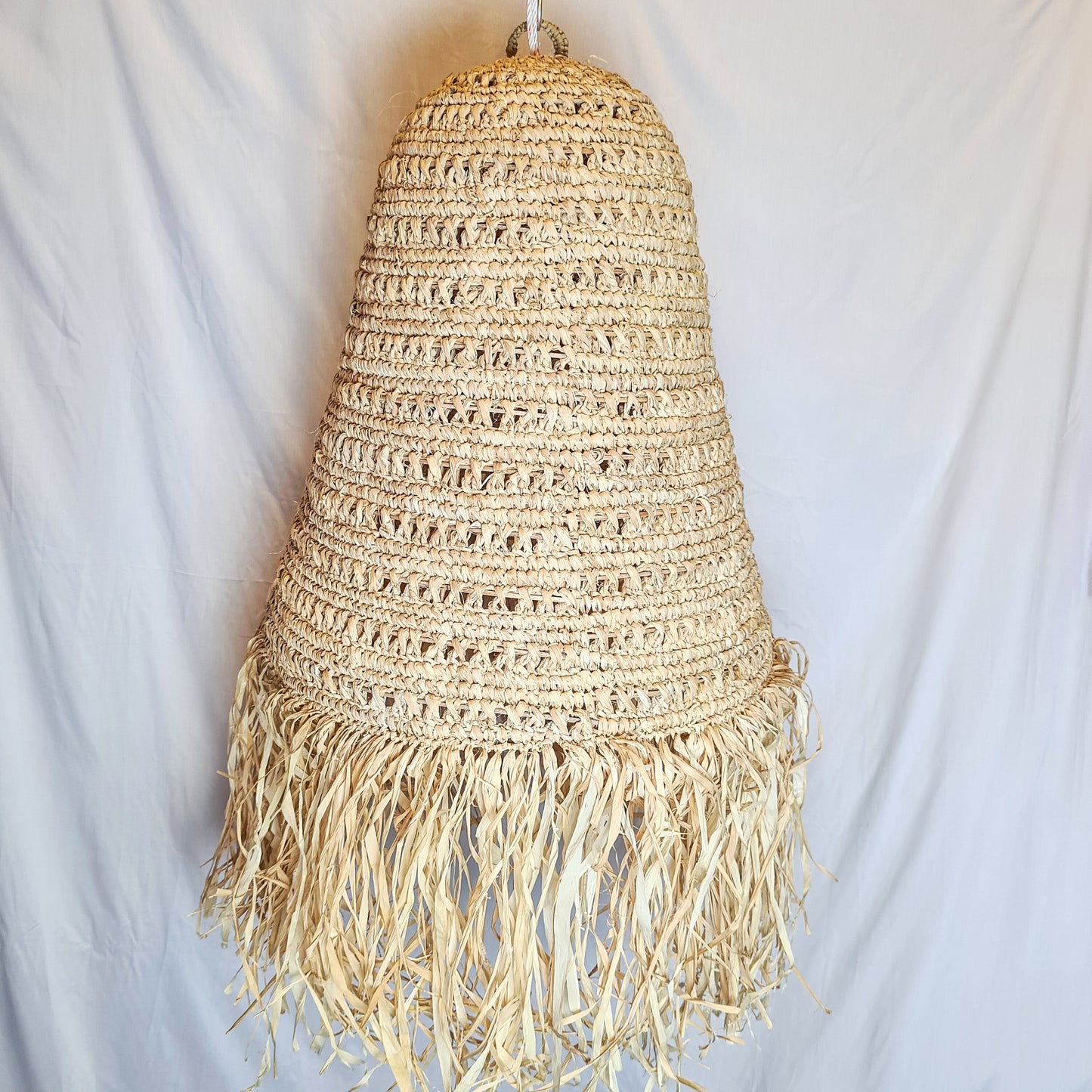 Set of 3 lampshade 30cm 40cm 50cm palm rafia pendant lamp shade wicker chandelier bohemian lamp boho style decor