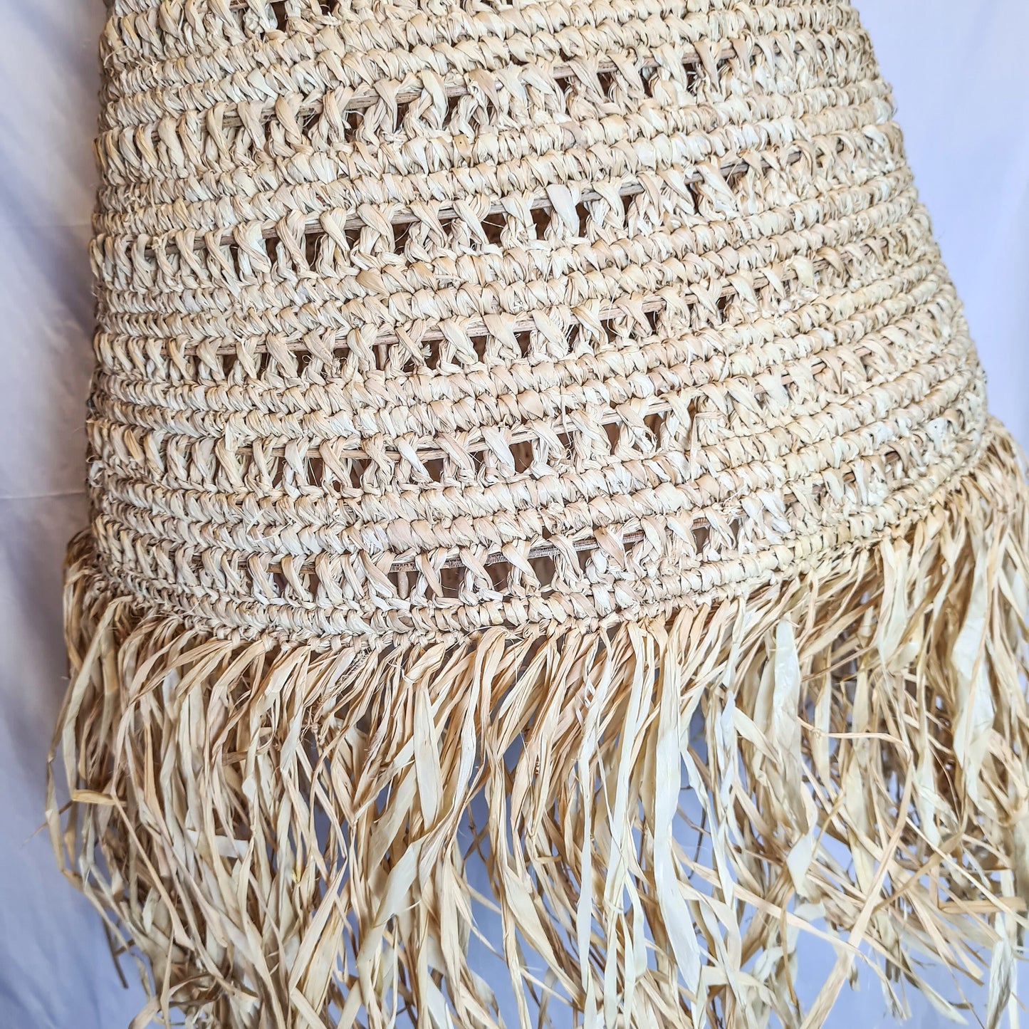 Set of 3 lampshade 30cm 40cm 50cm palm rafia pendant lamp shade wicker chandelier bohemian lamp boho style decor