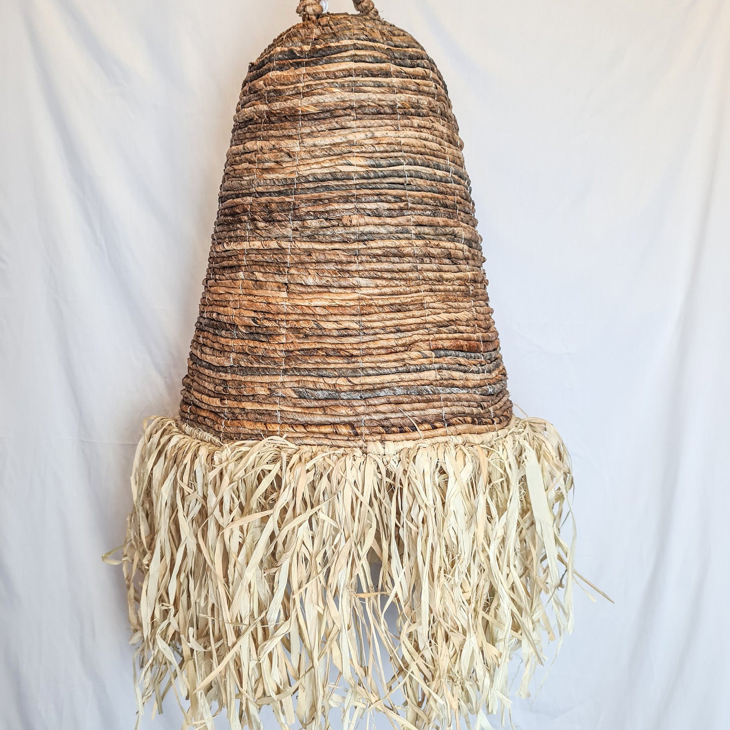 Set of 3 lampshade 30cm 40cm 50cm banana leaf pendant lamp shade wicker chandelier bohemian lamp boho style decor