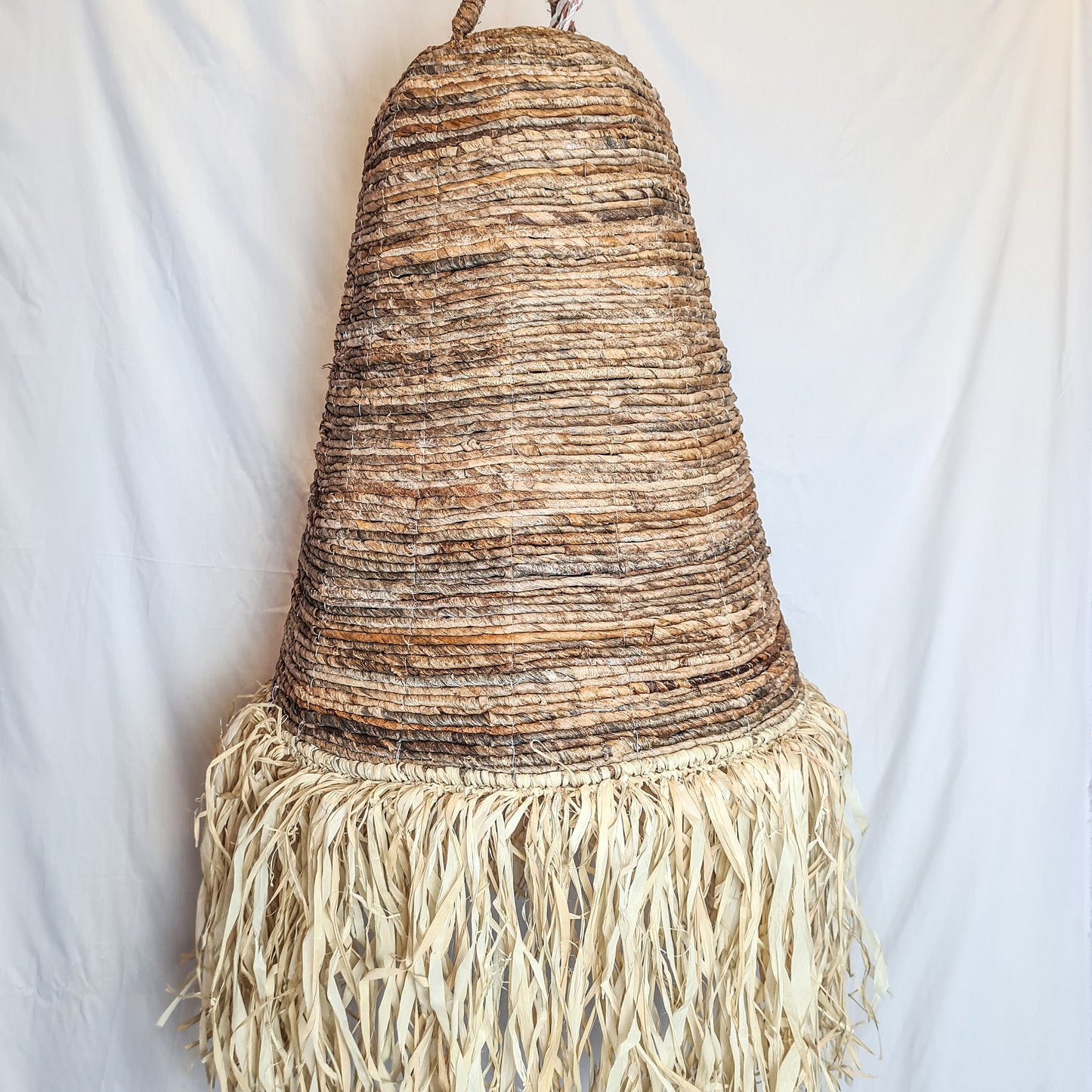 Set of 3 lampshade 30cm 40cm 50cm banana leaf wicker pendant lamp shade chandelier bohemian lamp boho style decor