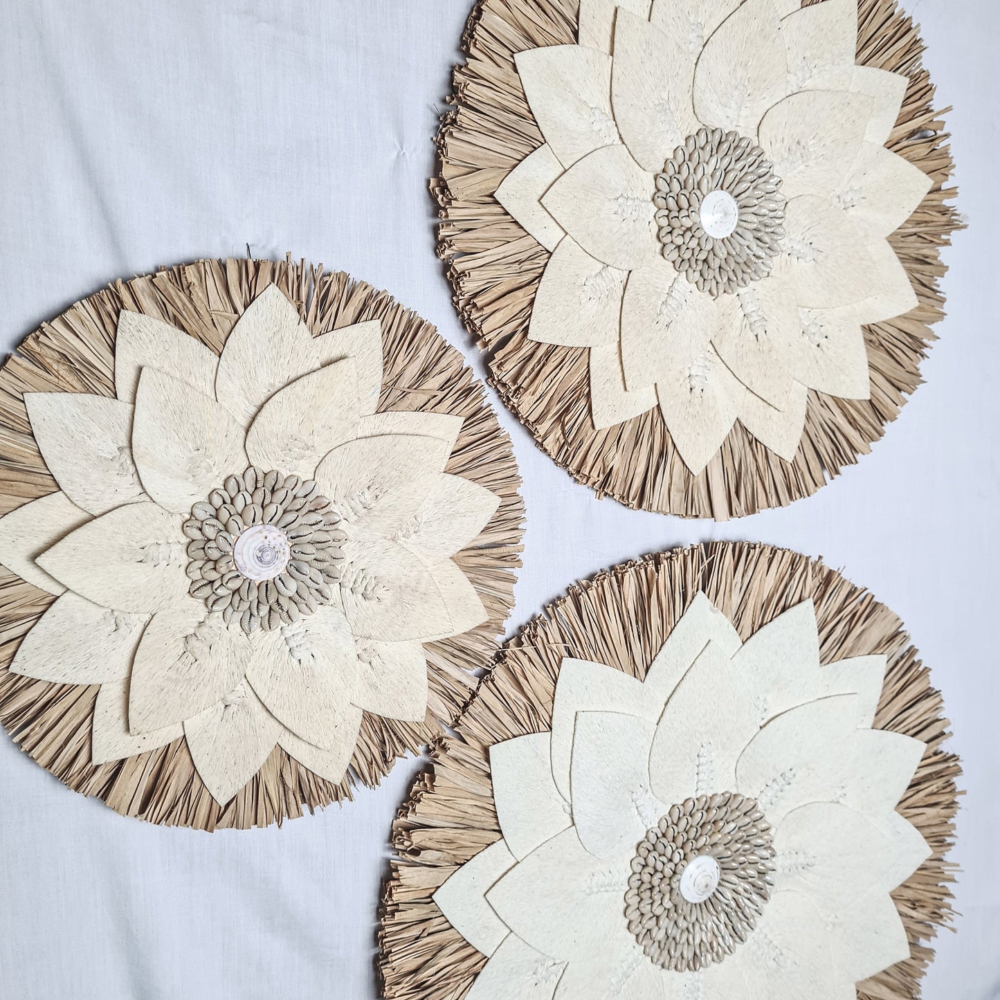 Wall decor 30 40 50cm juju hat rafia palm leaf macrame leaf shells wall hangings boho decor wall installation baskets