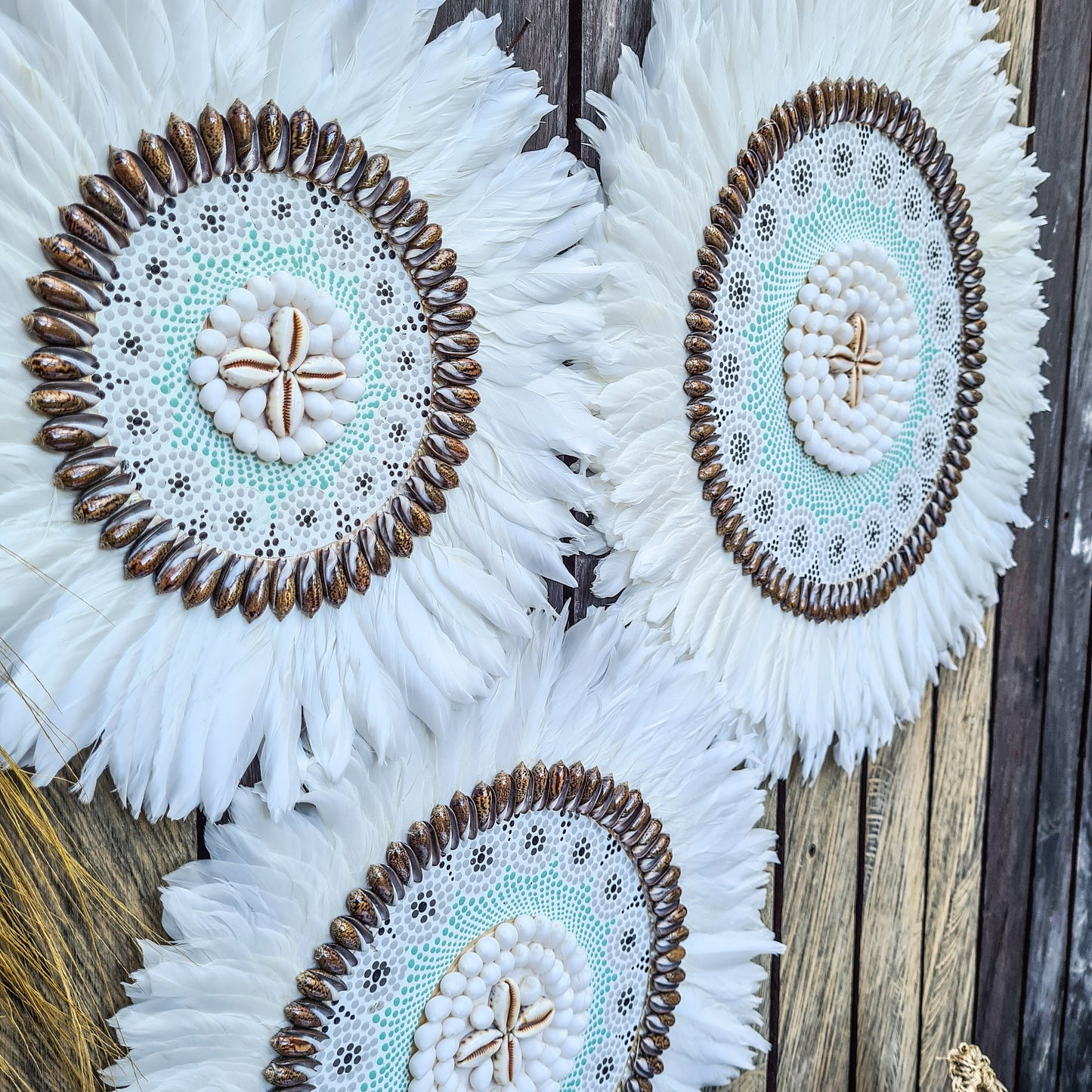 Juju set 30 40 50cm wall decor feather decoration wall hangings wall baskets jujuhat wall installation boho decor