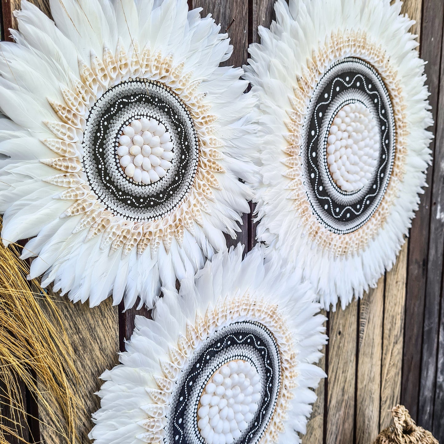 Juju set 30 40 50cm feather decoration wall decor wall hangings wall decals wall baskets jujuhat wall installation boho decor