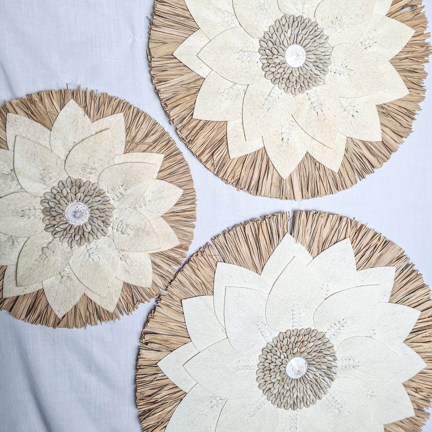 Wall decor 30 40 50cm juju hat rafia palm leaf macrame leaf shells wall hangings boho decor wall installation baskets